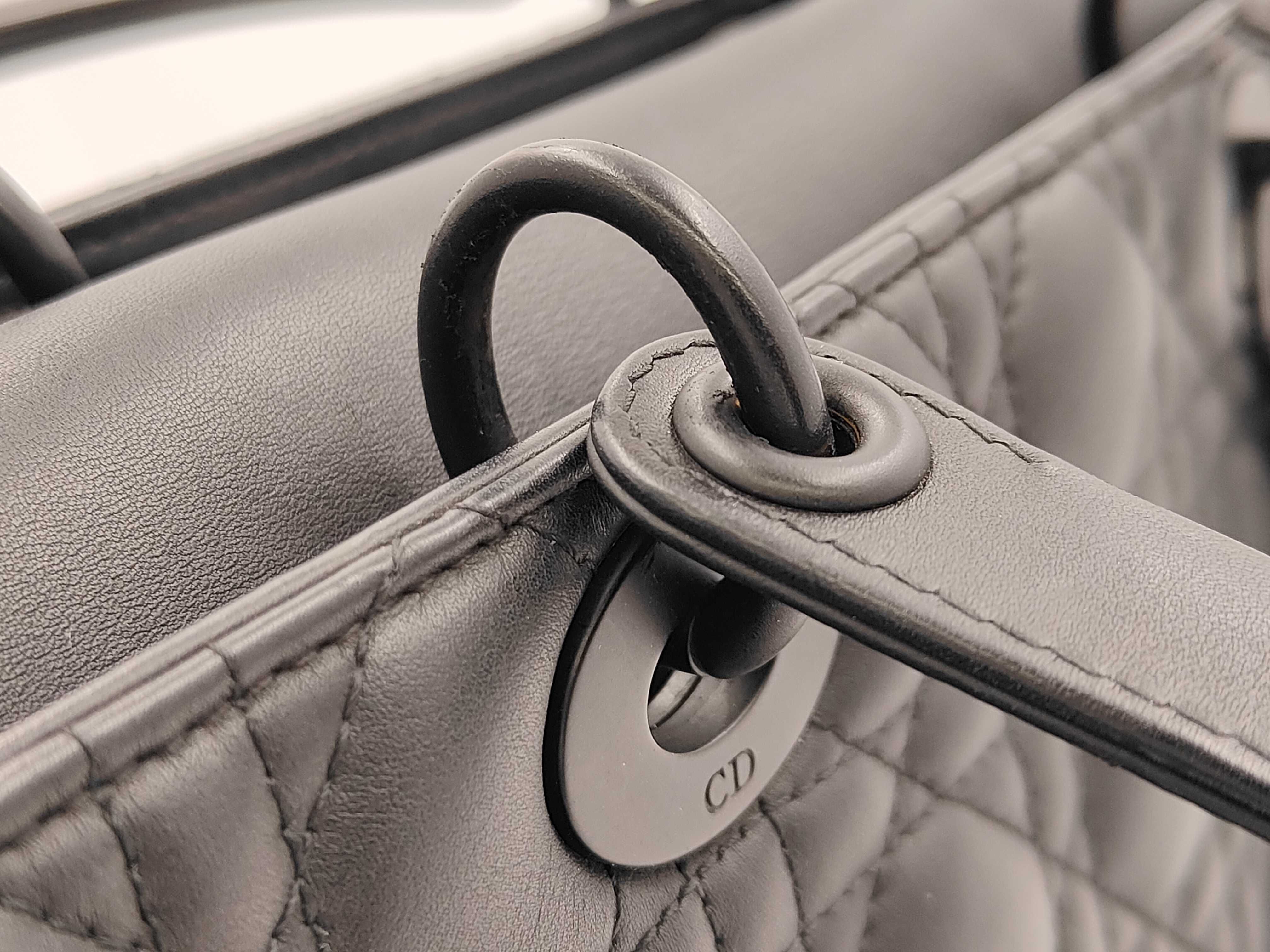 Lady Dior Black Tote Bag — view 5