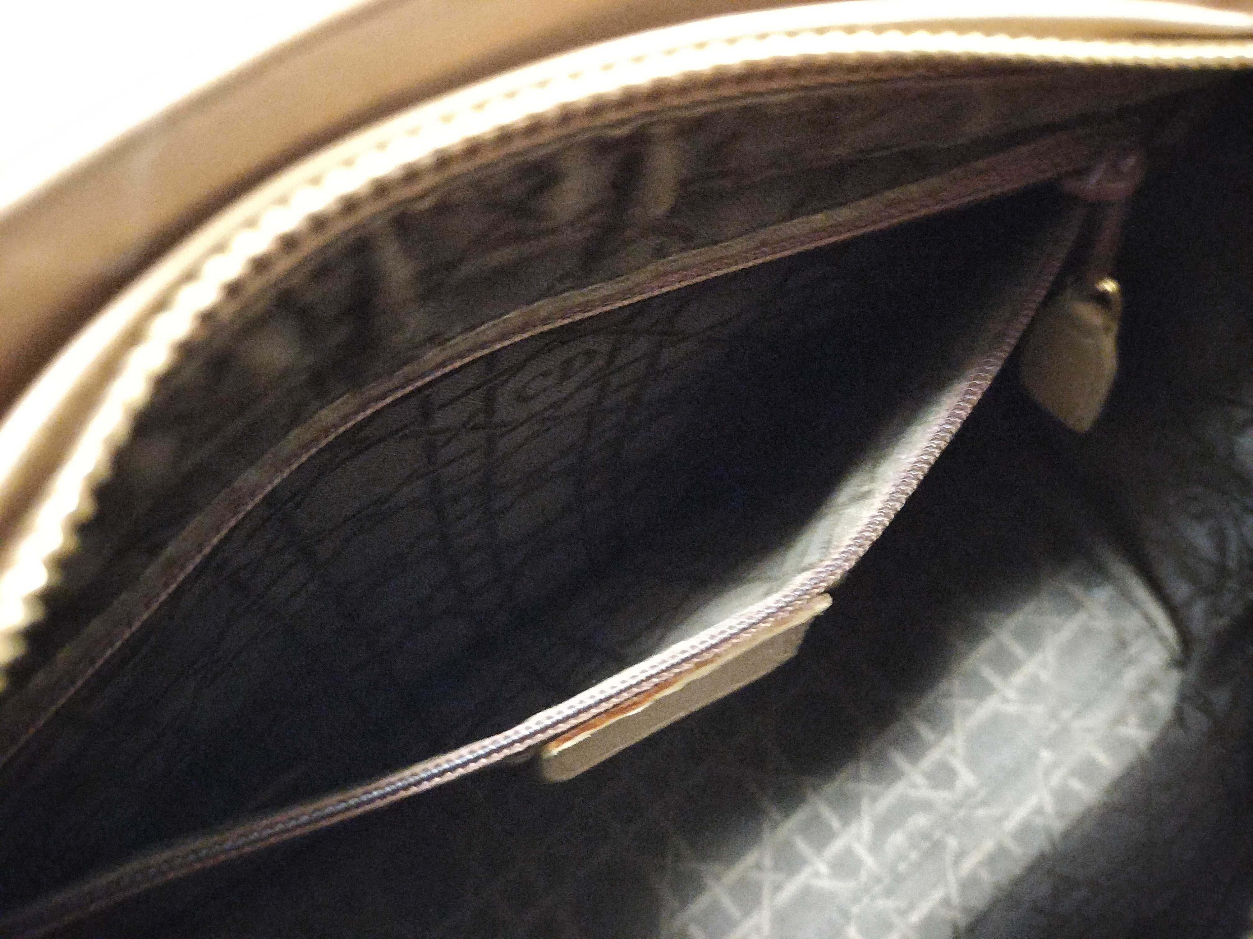 Lady Dior Christian Lady Cannage Leather Handbag Beige Handbag — view 11