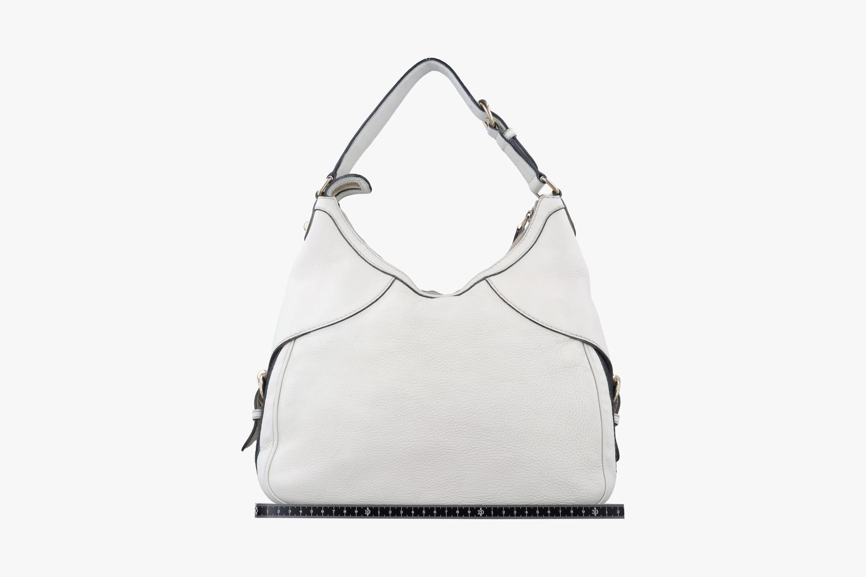 Heritage Horsebit Hobo Leather White — view 2