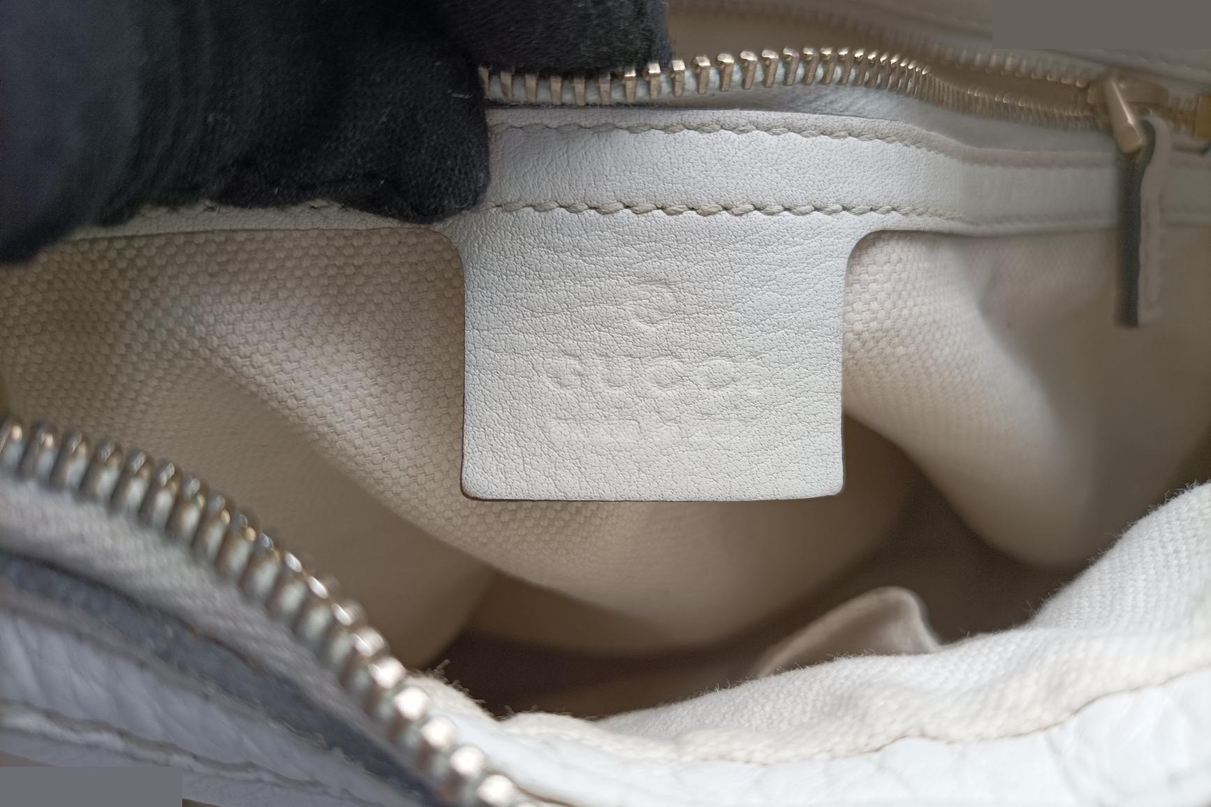 Heritage Horsebit Hobo Leather White — view 7