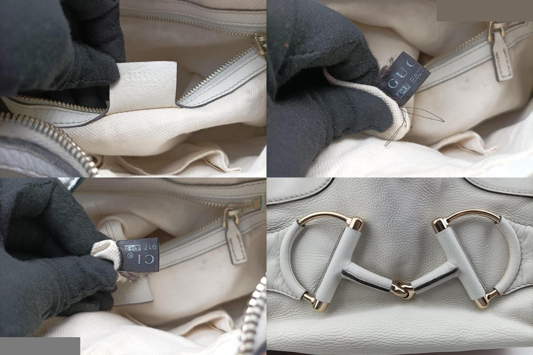 Heritage Horsebit Hobo Leather White — view 8