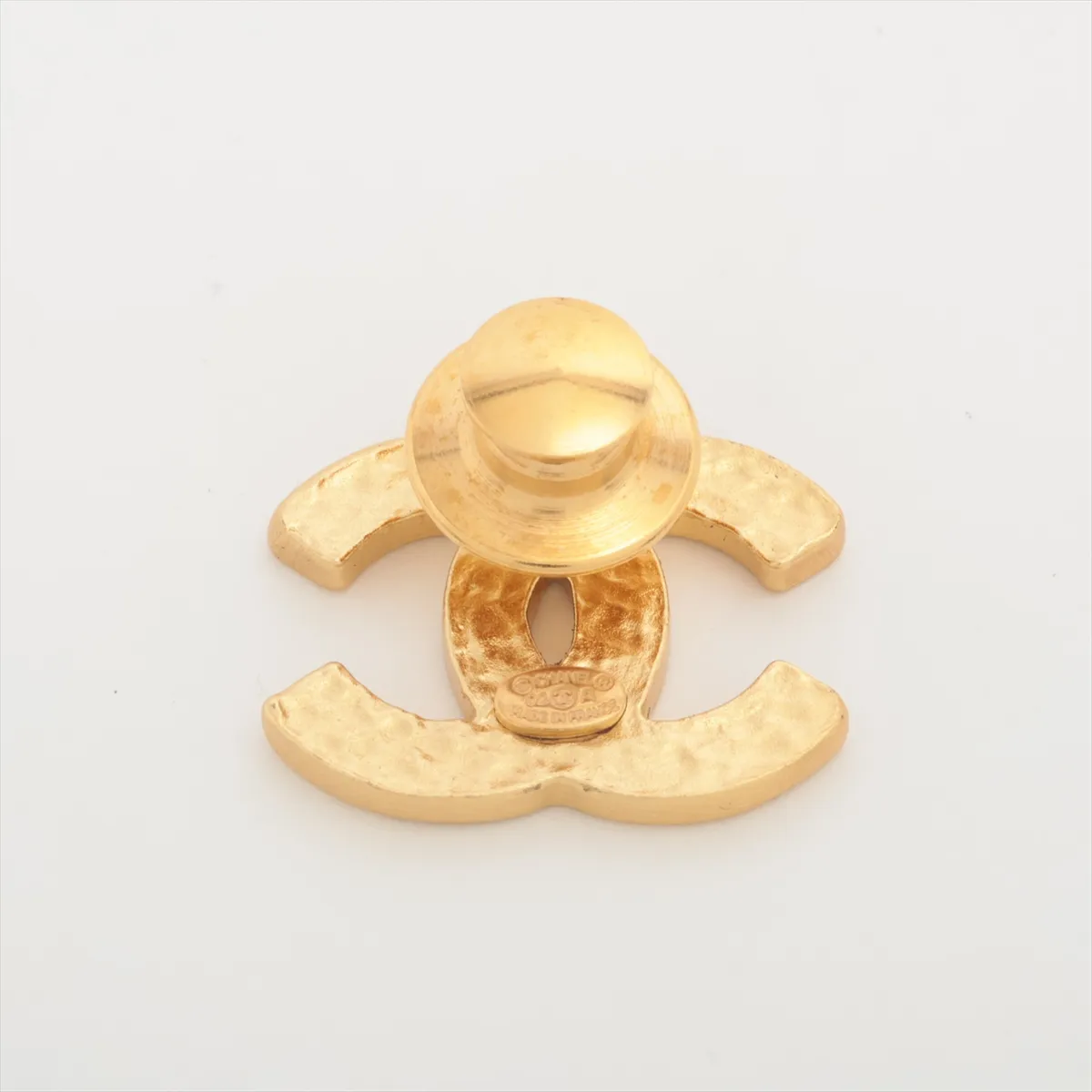 Coco Mark 02A Pin Brooch GP Gold x Black. — view 2