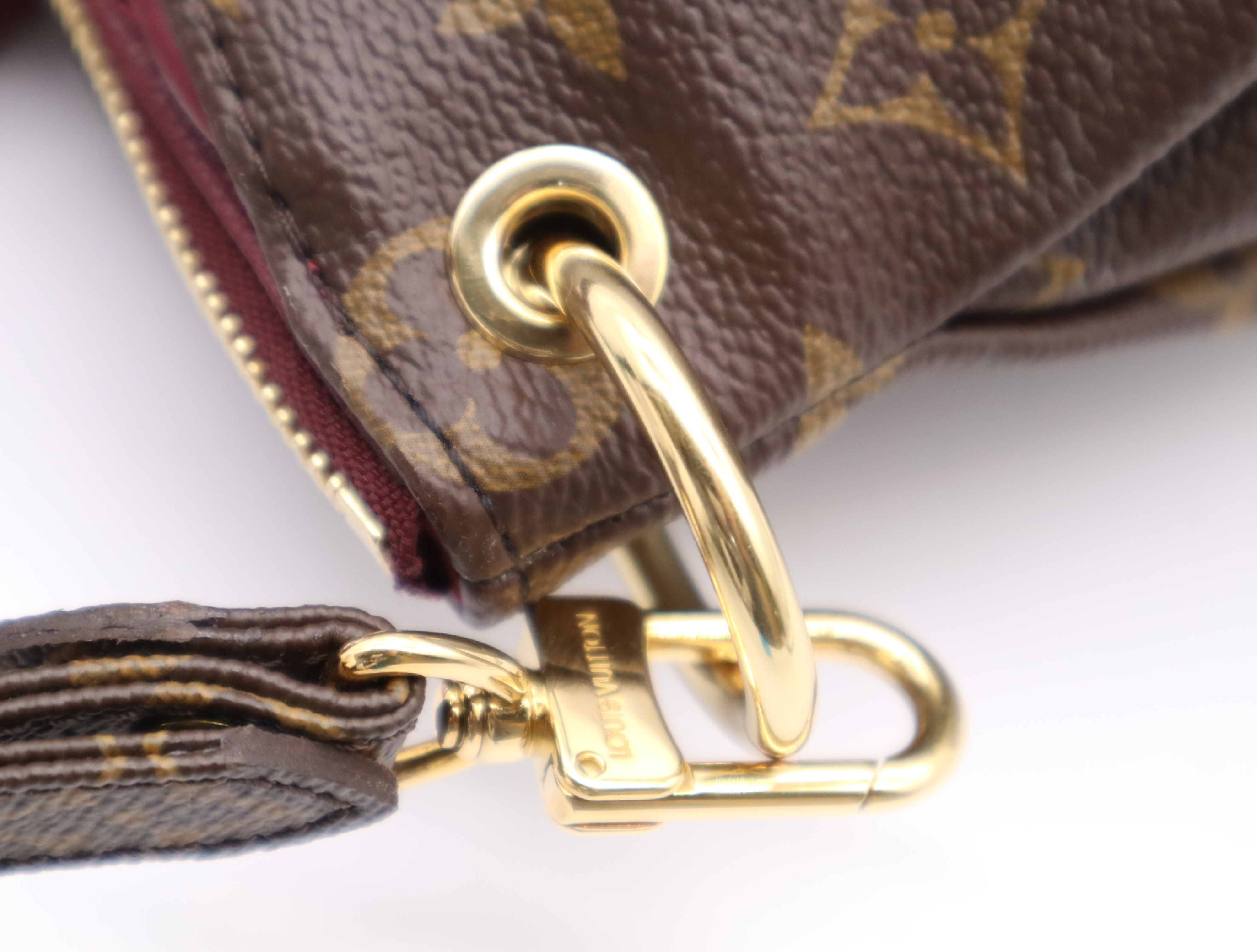 M43705 Monogram Pallas Rose Bruyère Handbag with Shoulder Strap and Dust Bag — view 11