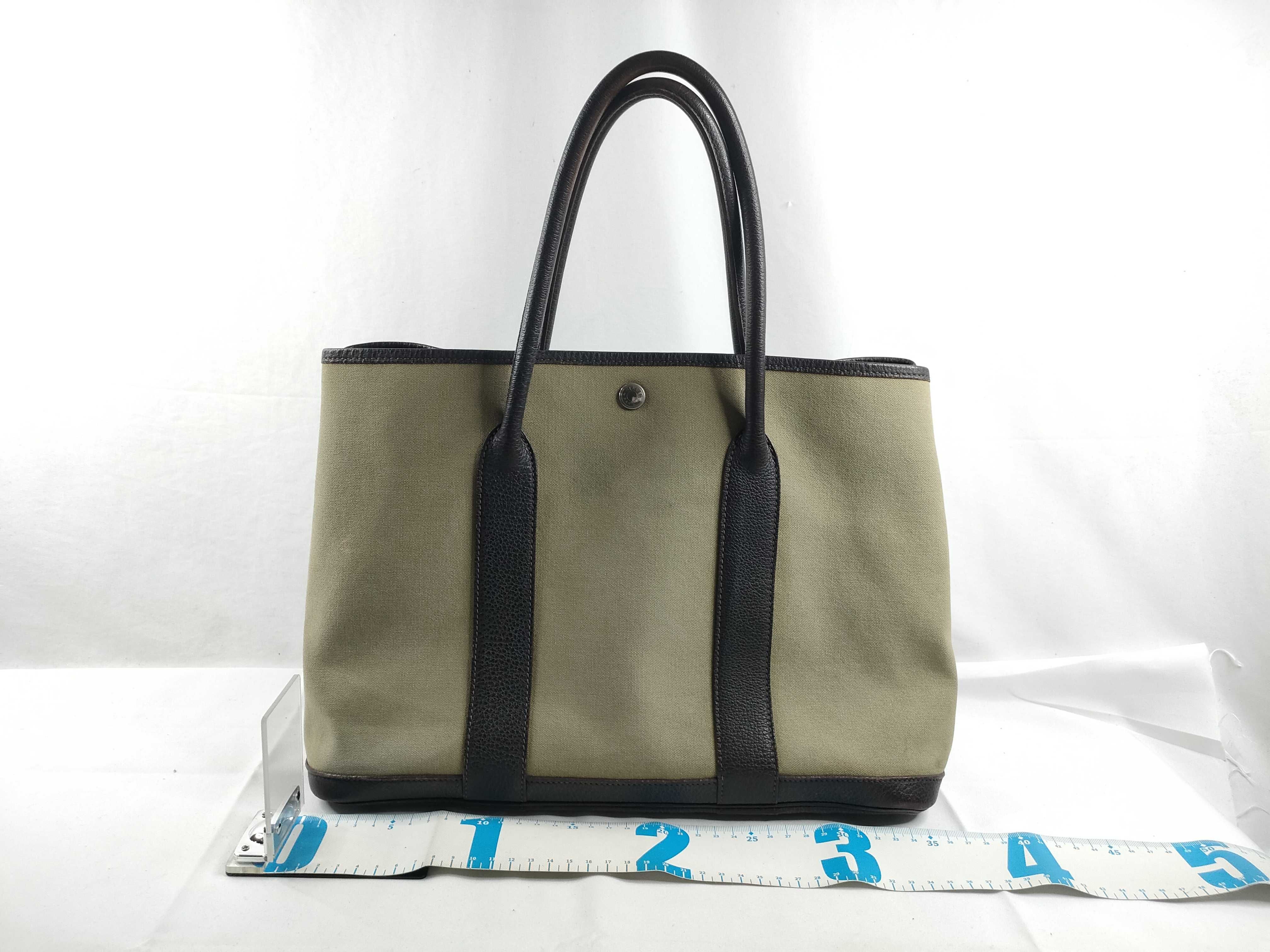 Garden Party Canvas Leather Tote Bag — view 2