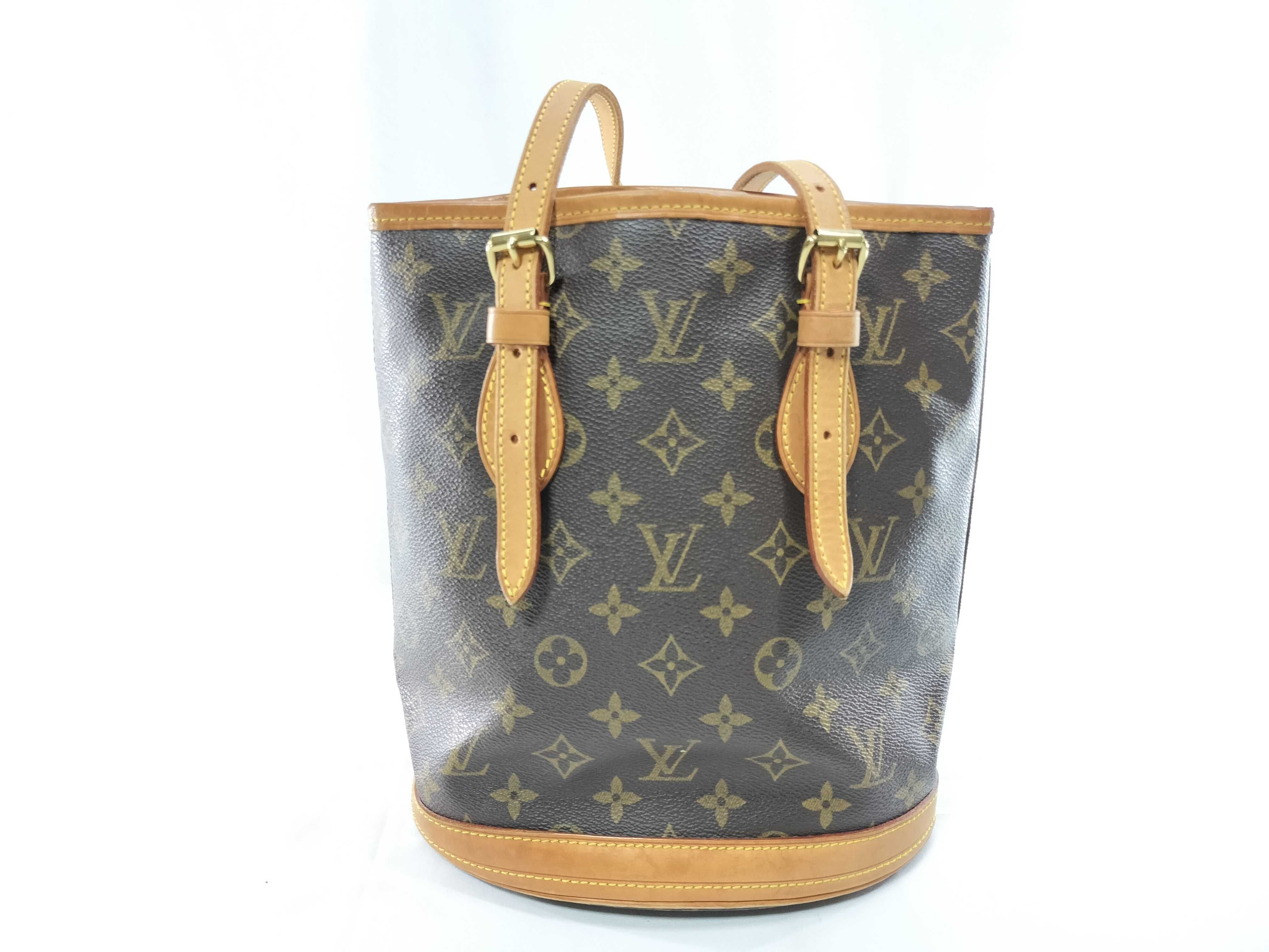 Monogram M42238 Petite Bucket Tote Bag