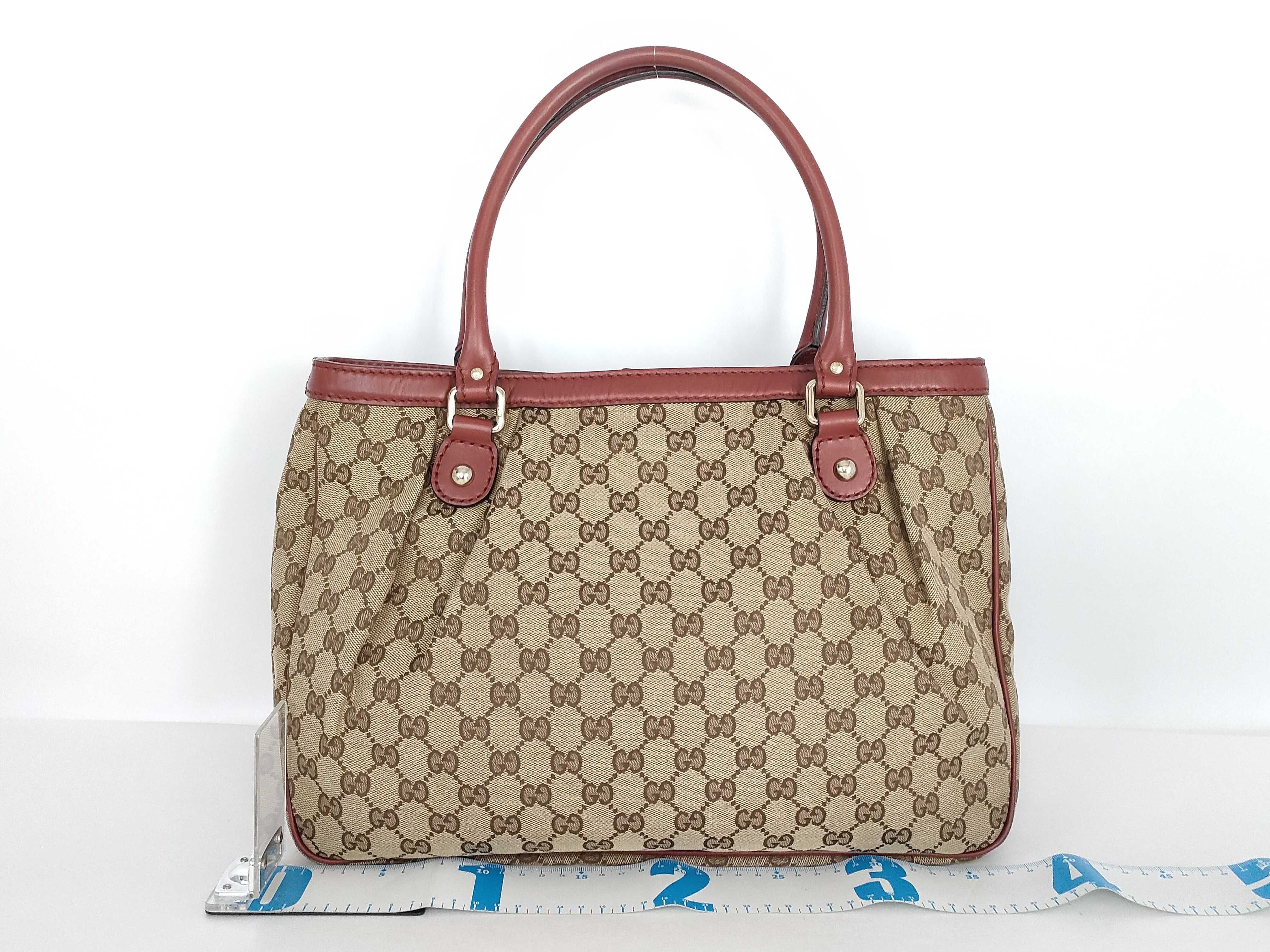 GG Canvas Tote Bag, Beige Tote Bag — view 2