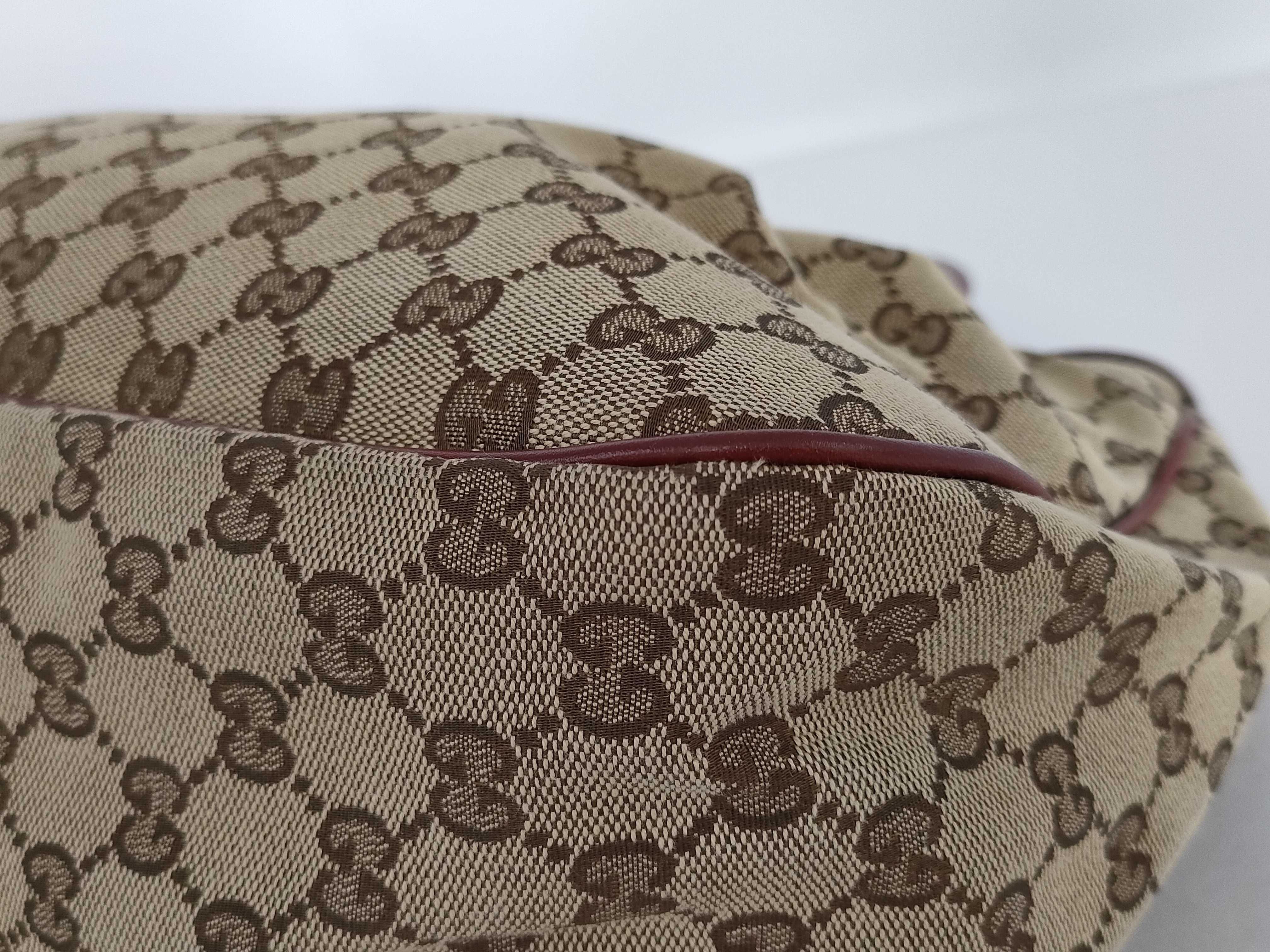 GG Canvas Tote Bag, Beige Tote Bag — view 6
