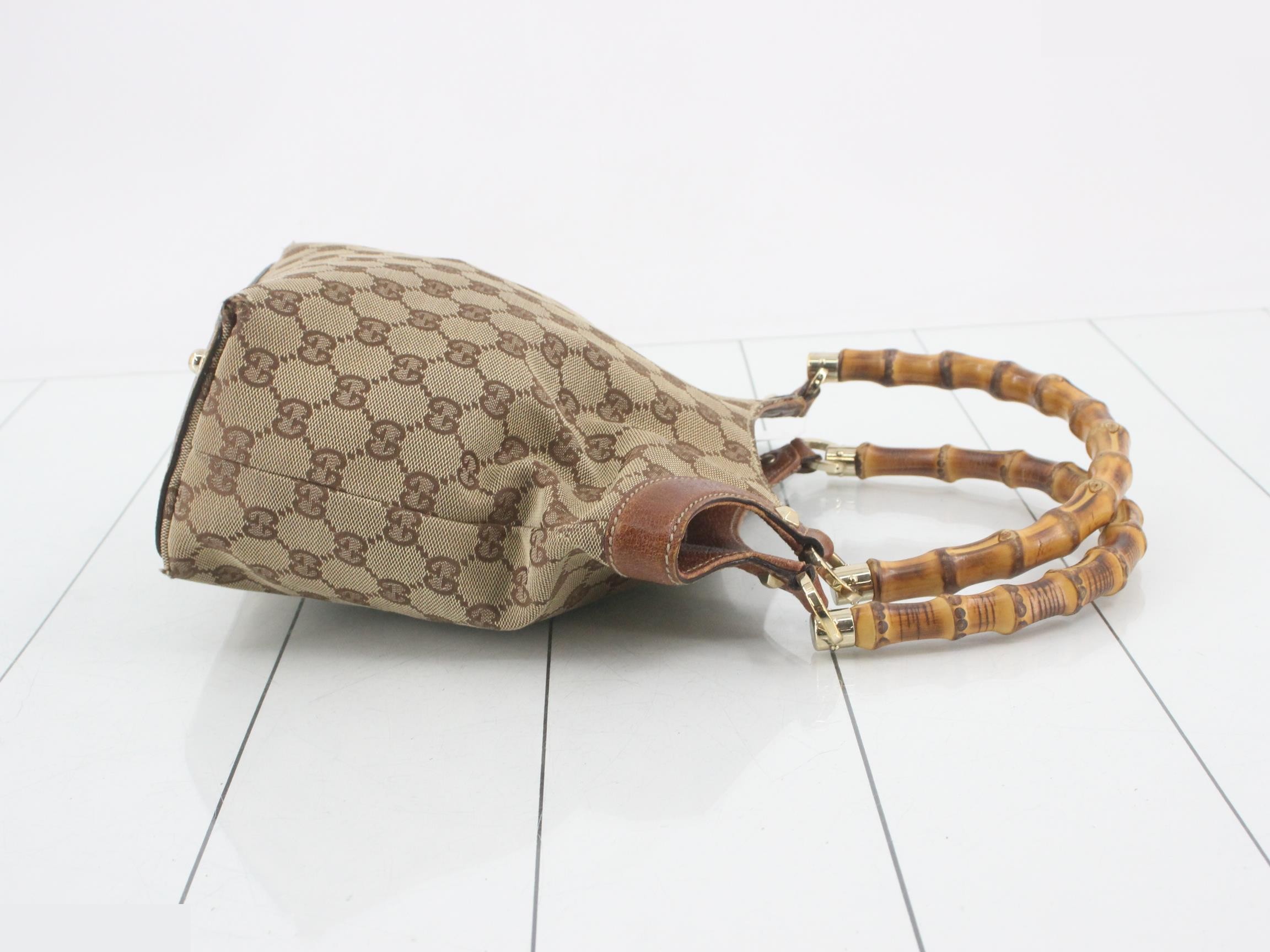 GG Canvas Bamboo Semi-Shoulder Bag — view 3