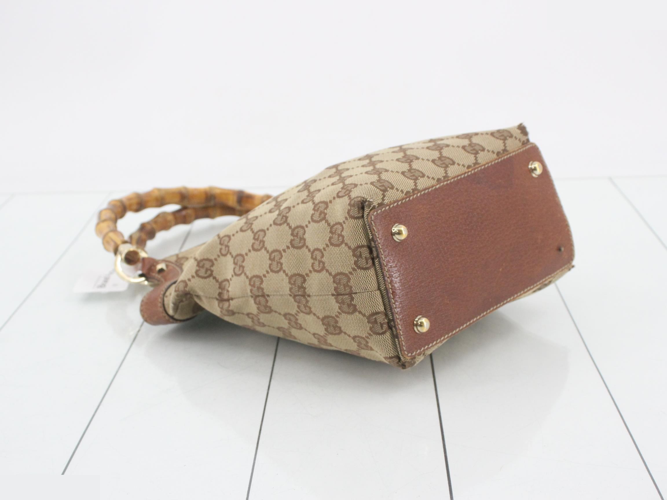GG Canvas Bamboo Semi-Shoulder Bag — view 5