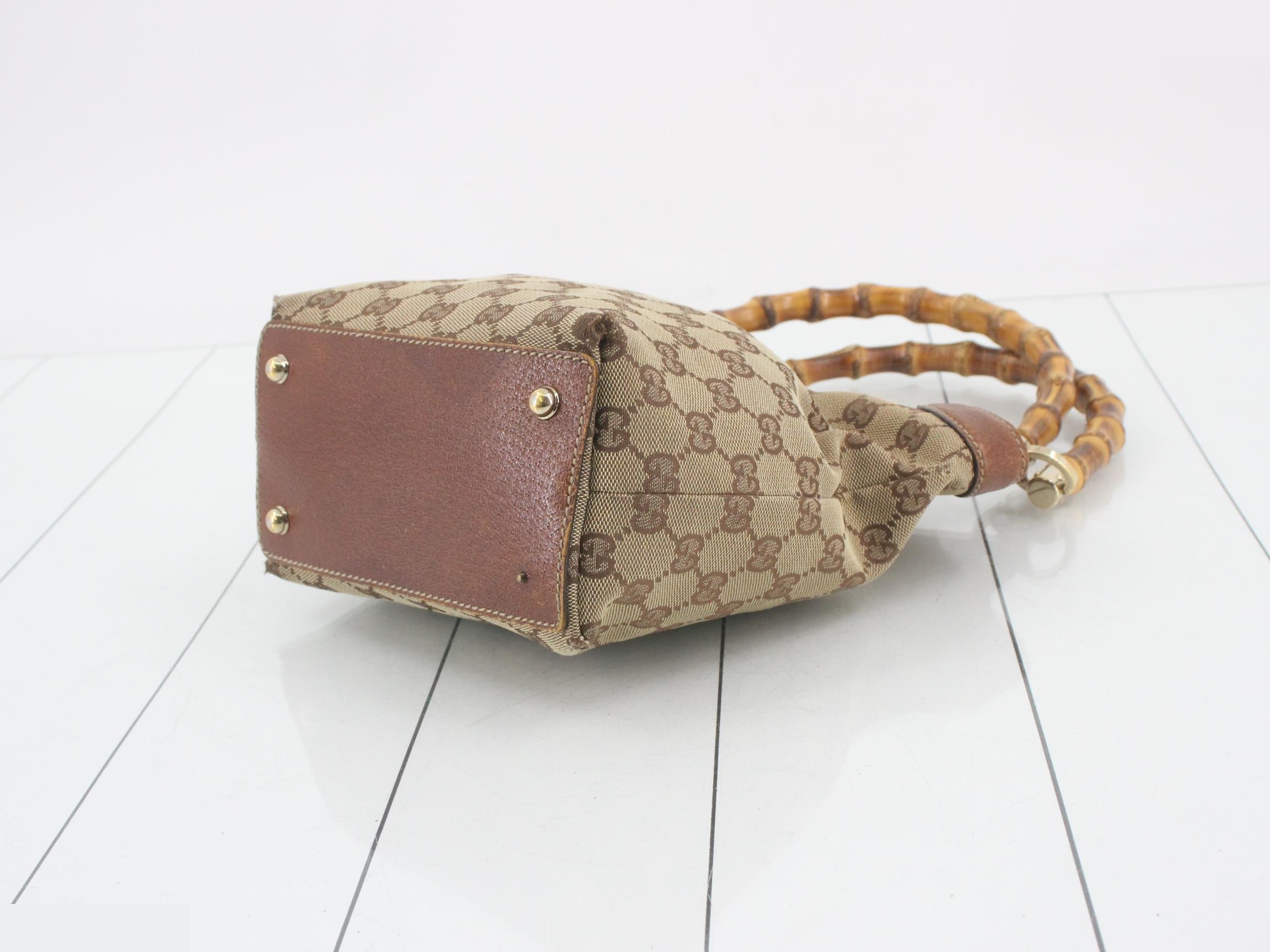 GG Canvas Bamboo Semi-Shoulder Bag — view 6