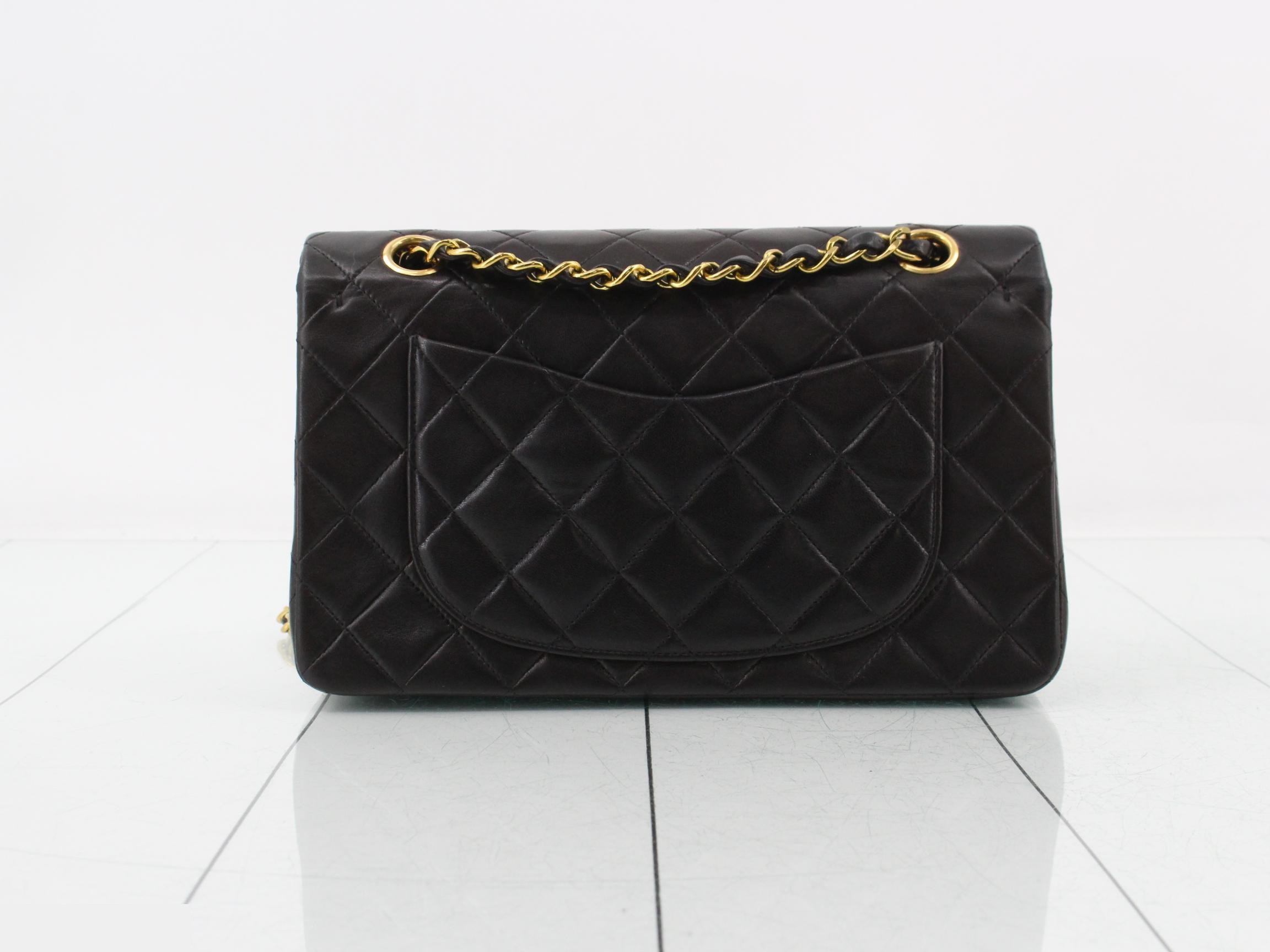 Lambskin Matelassé 23 Double Flap Chain Shoulder Bag — view 2