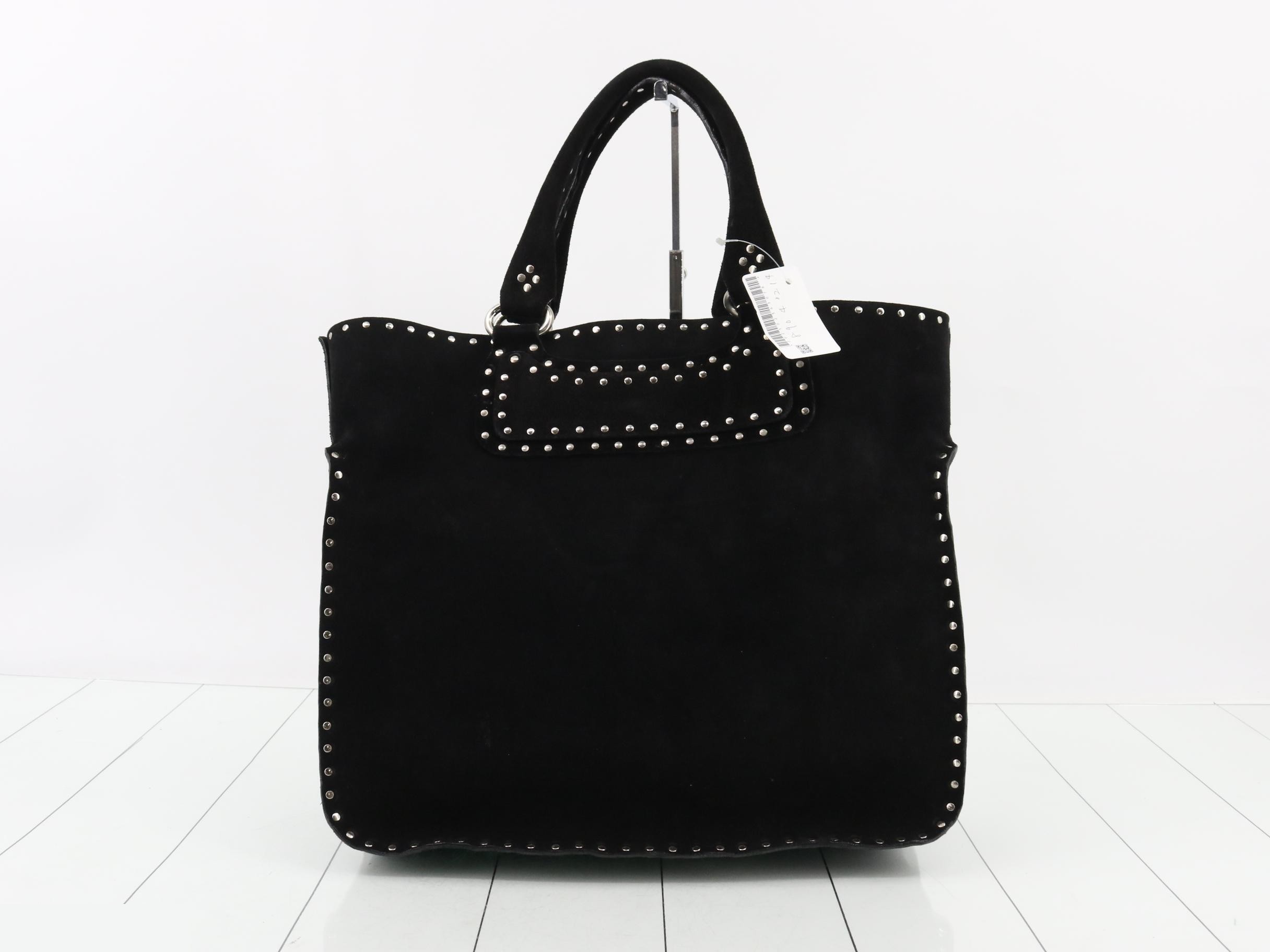 Suede studded bag — view 2