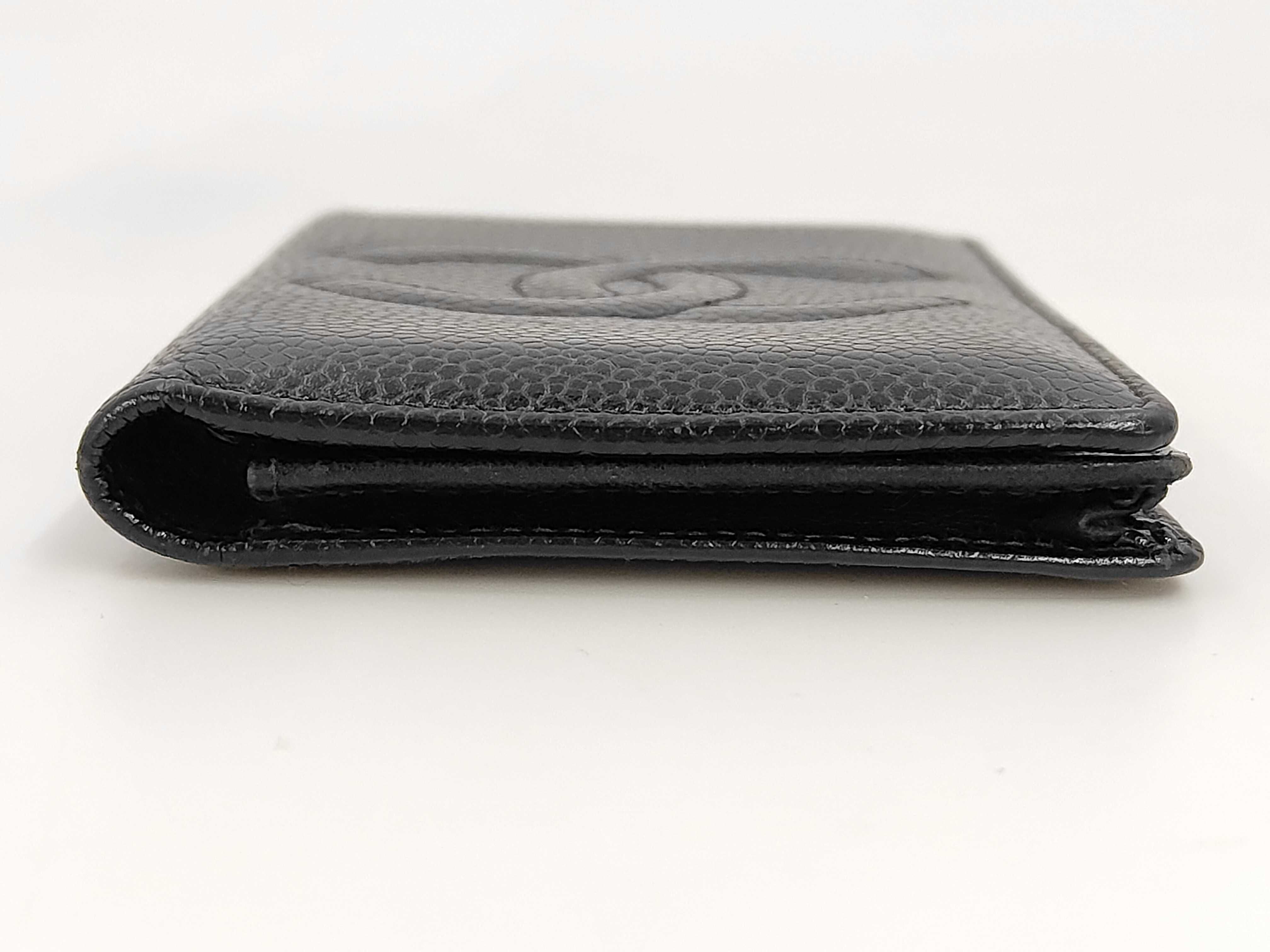 Caviar Skin Coco Mark Card Case (Card Case, Pass Case, Business Card Holder) — view 2