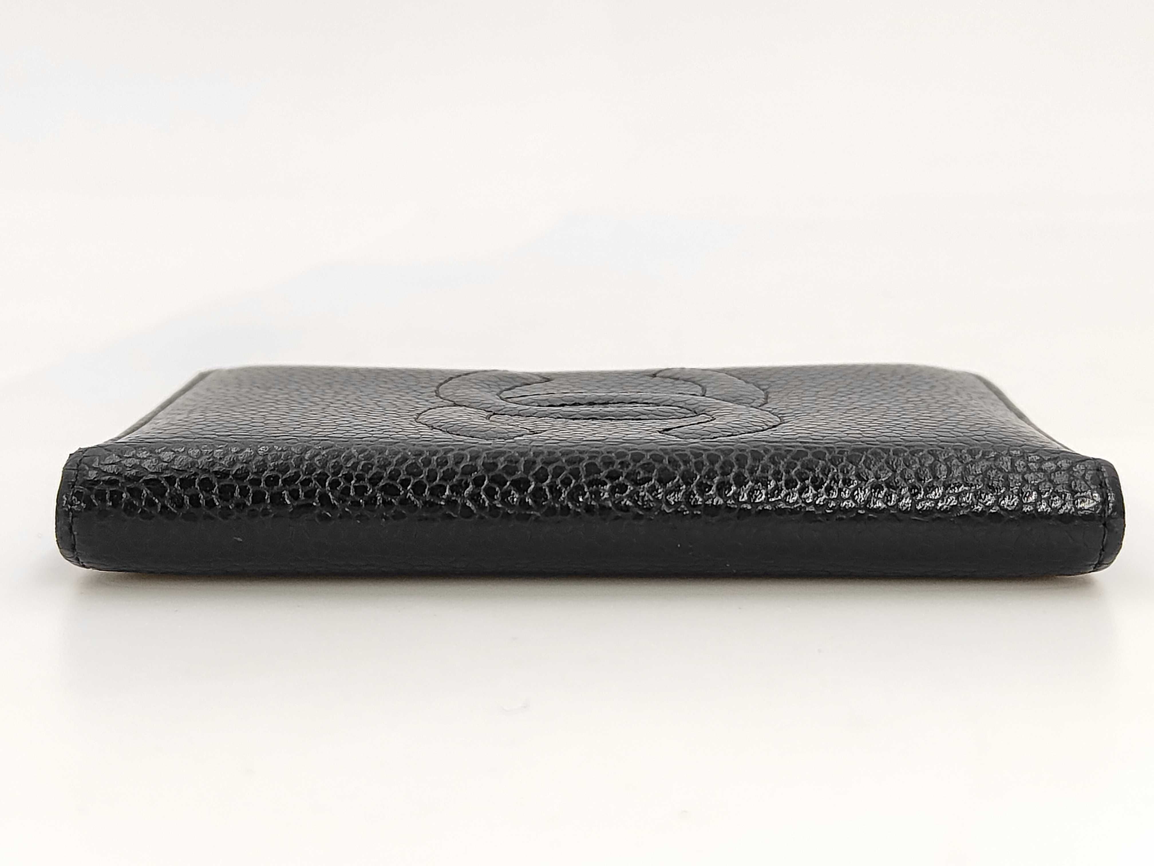 Caviar Skin Coco Mark Card Case (Card Case, Pass Case, Business Card Holder) — view 5