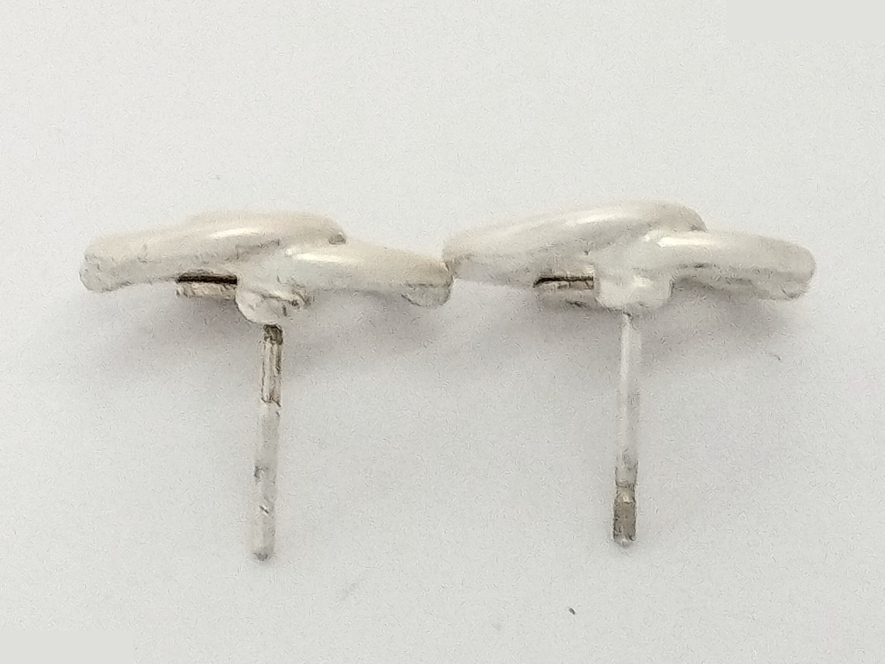 Coco Twisted Silver Earrings 01A — view 4