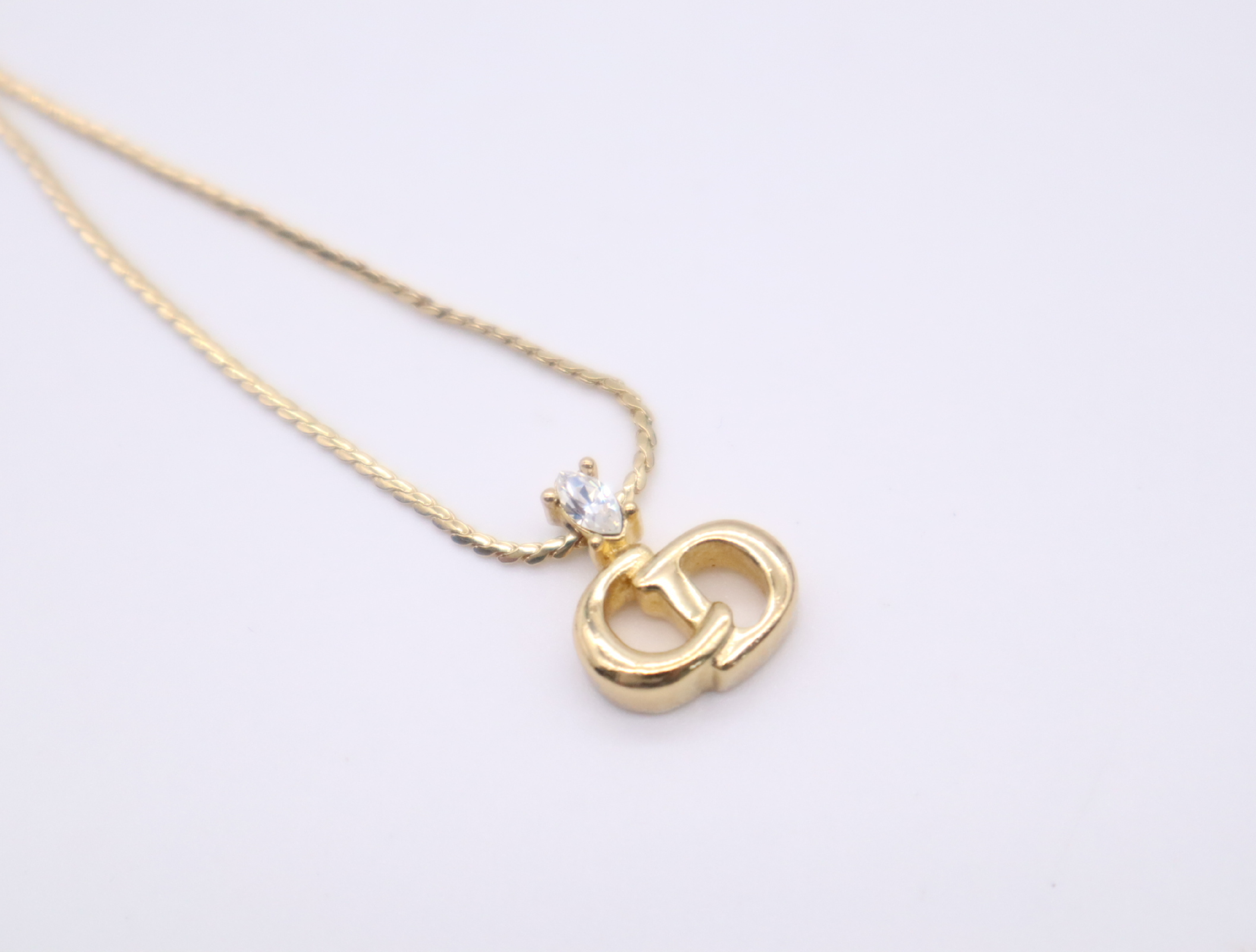 GPCD logo rhinestone necklace, with box. — view 3
