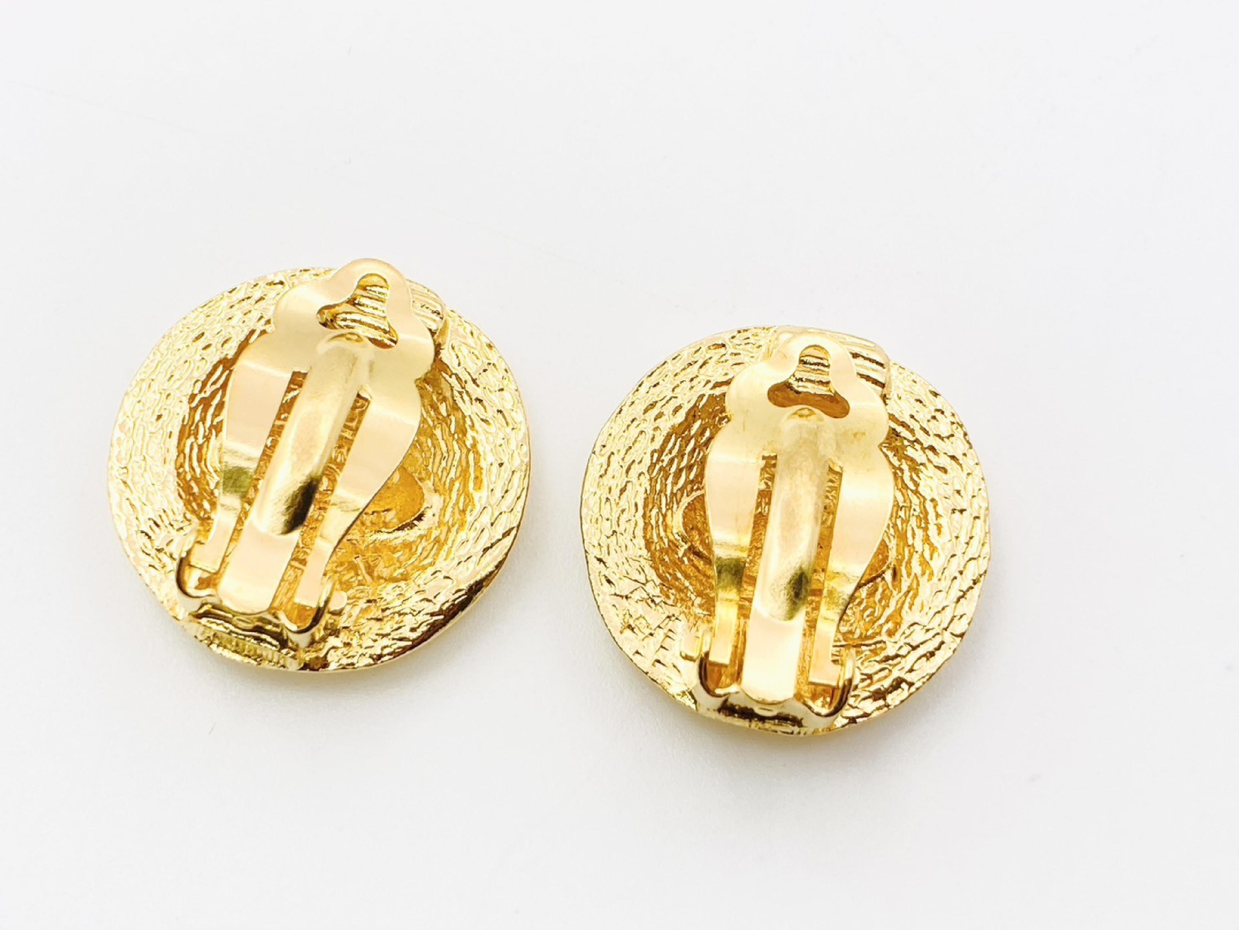 Coco Mark Round Earrings (with comments, item number 2331) Gold Earrings — view 2