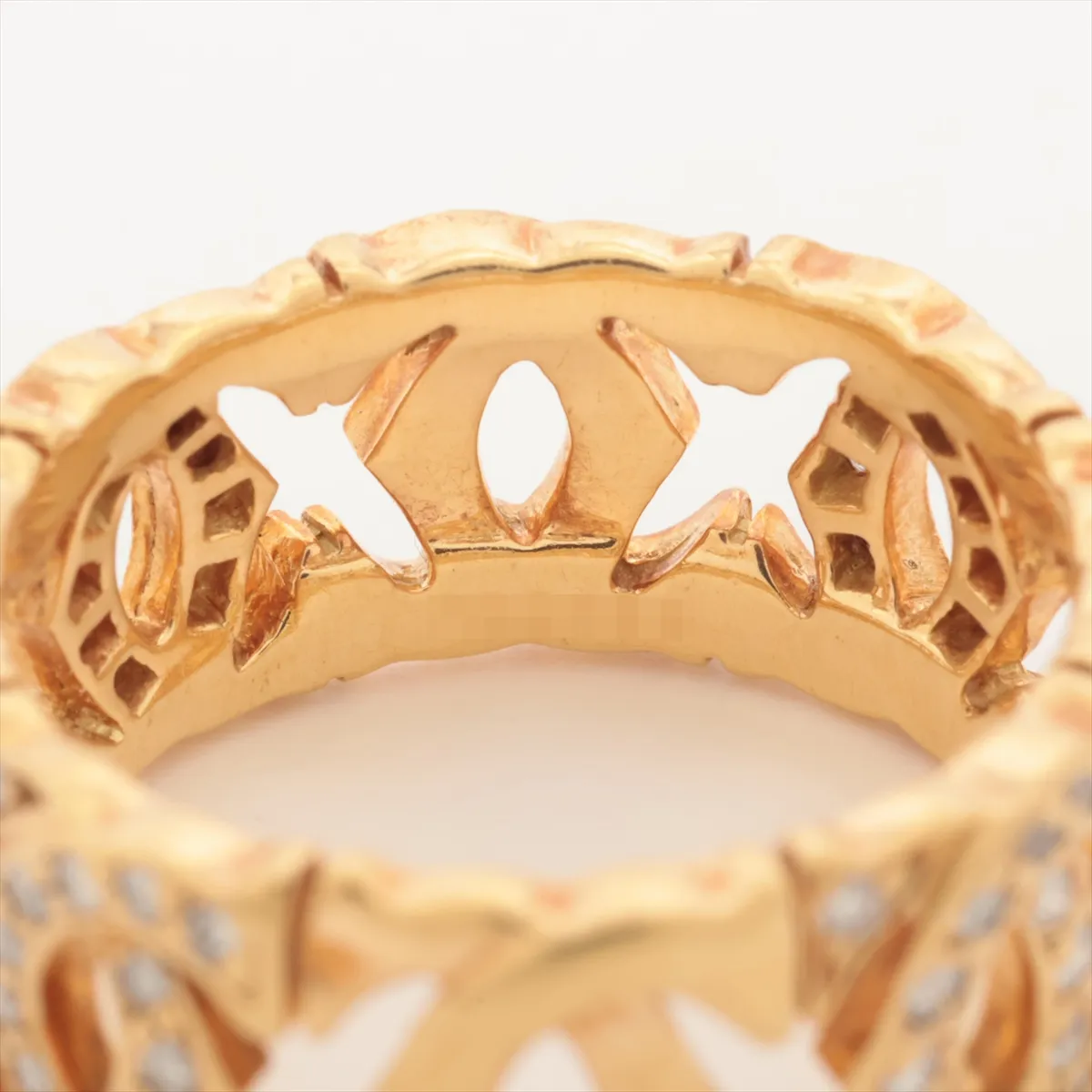 Entrelacés Half Diamond Ring, 750 (PG), 7.2g, Size 52, 750796. (Note: — view 4