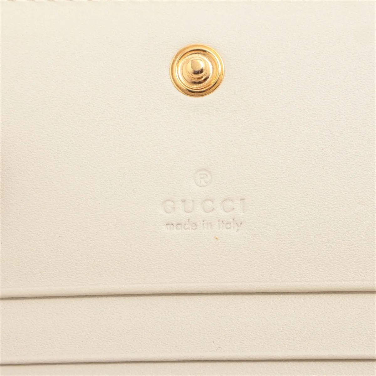 GG Supreme 663922 PVC x Leather Compact Wallet Beige — view 5