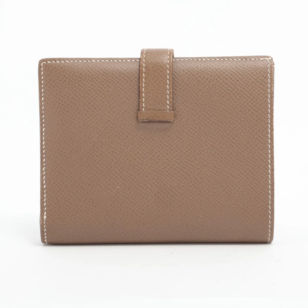 Bearn Compact Vaux Epson Compact Wallet Etoupe Silver Hardware U:2022 — view 2