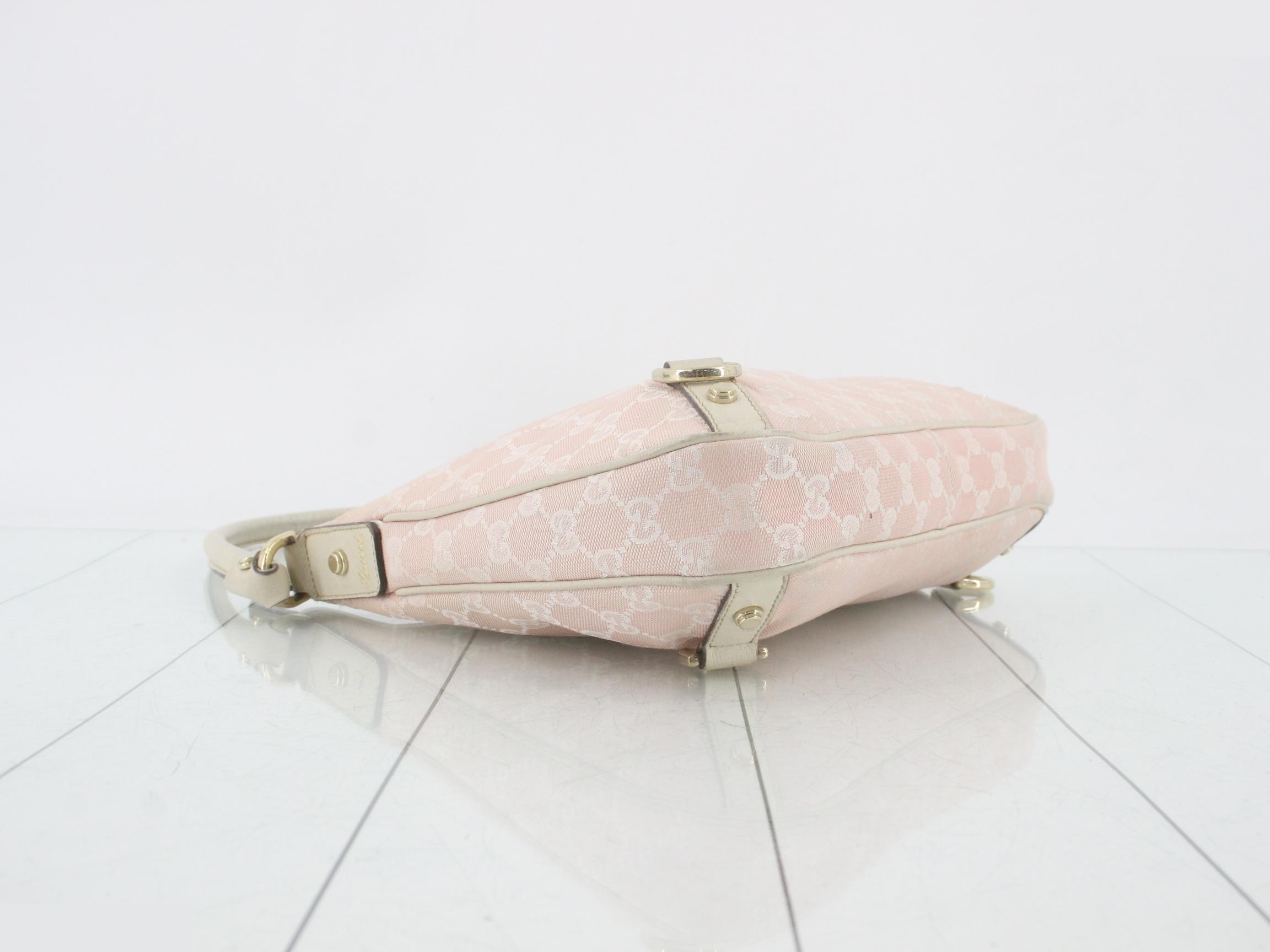GG Canvas Abby D-Ring White x Pink — view 5