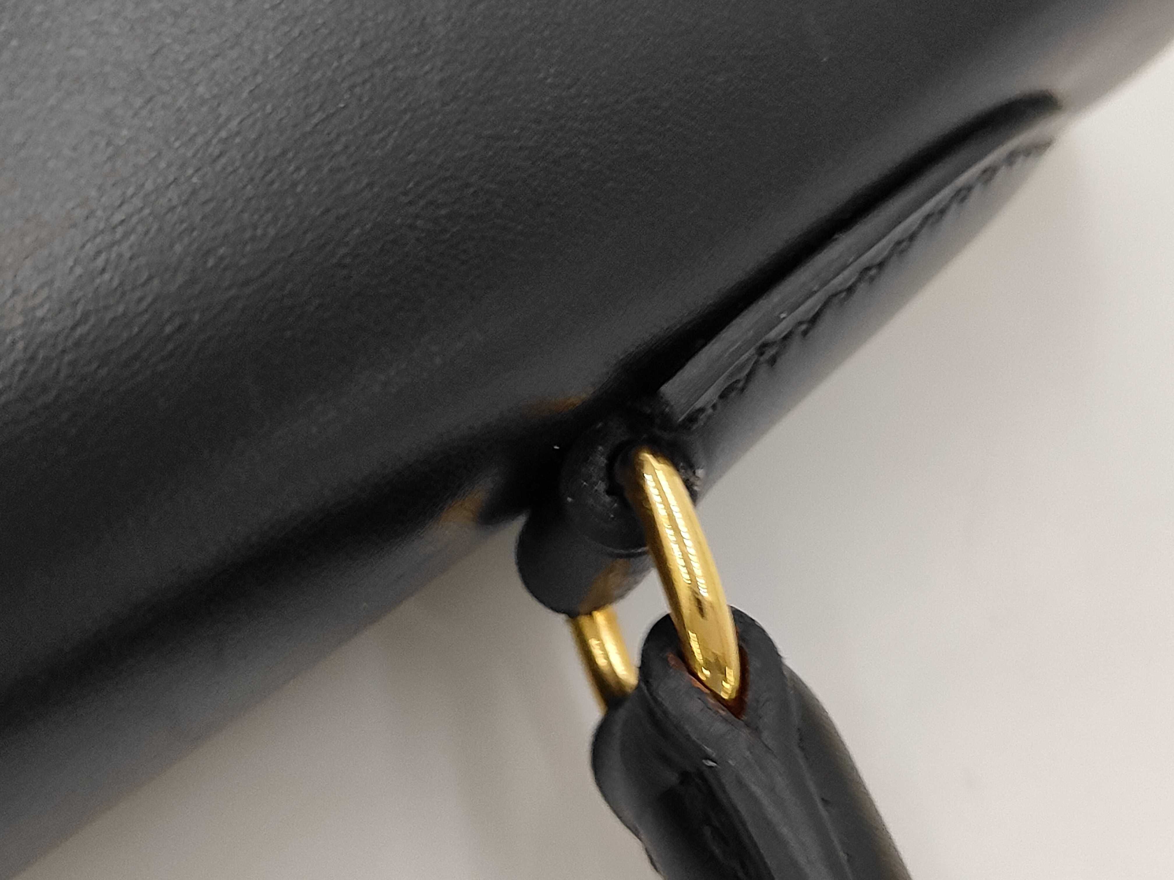 Kelly 32 Box Calf Handbag with Z Stamp — view 5