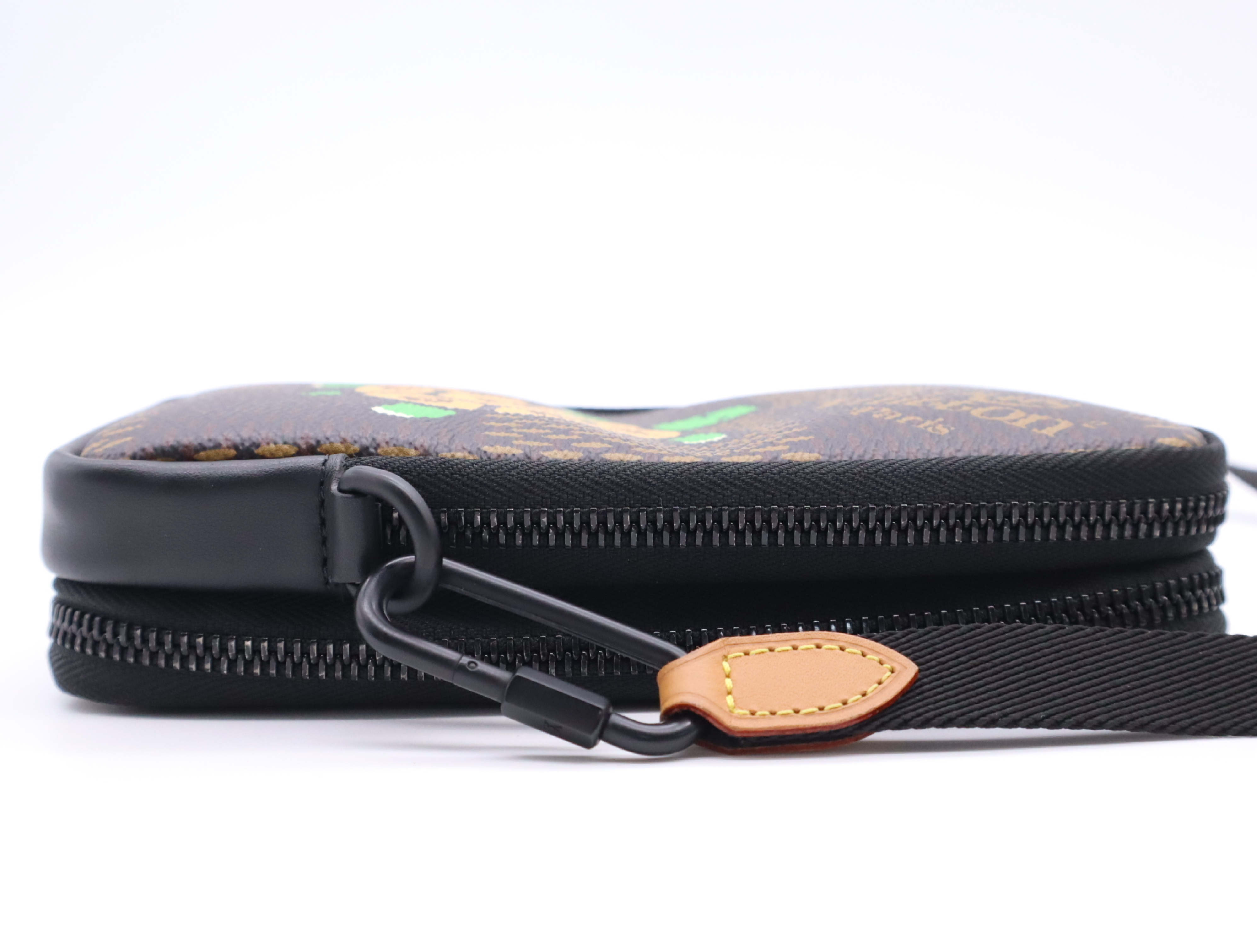 N40377 Damier Giant Ebene Double Phone Shoulder Pouch NIGO Collaboration Turtle Print Shoulder Bag — view 5