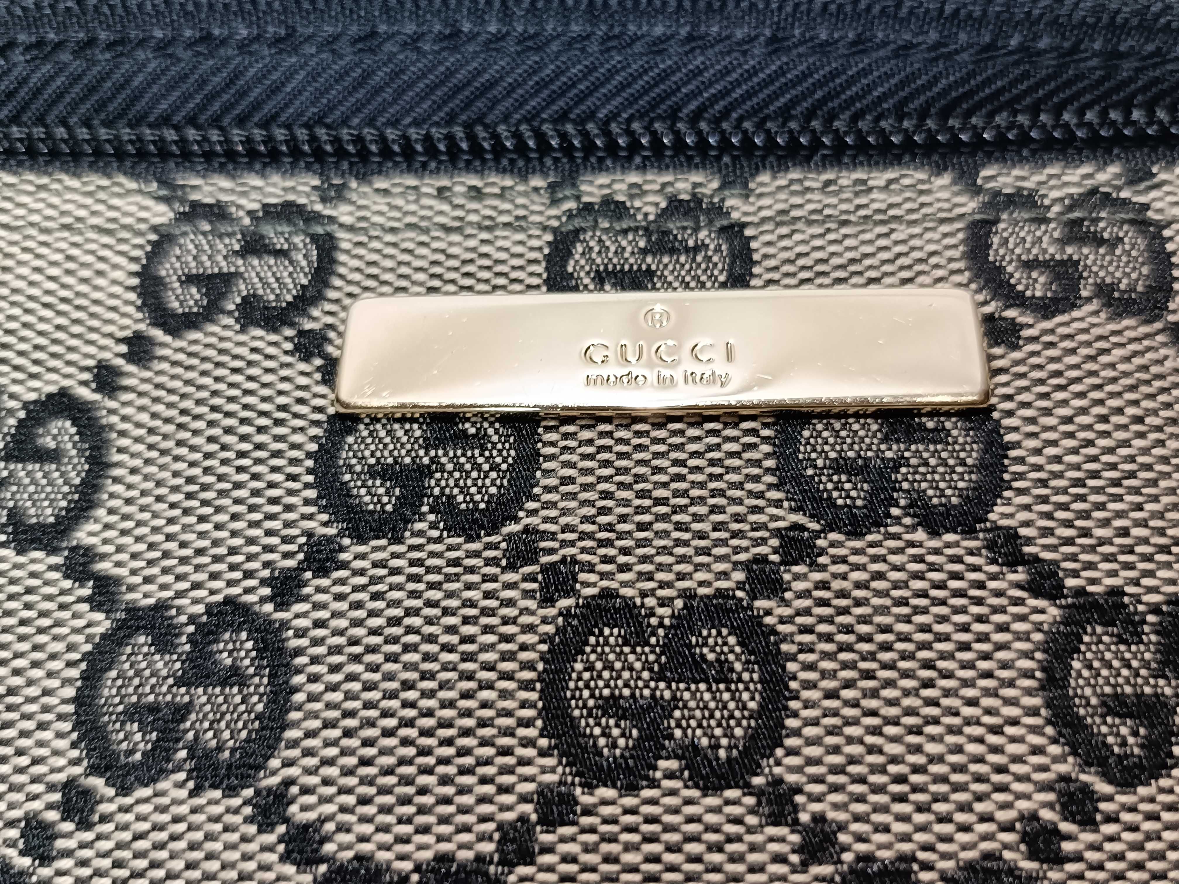 GG Canvas Accessory Pouch 039 1103 2123 Beige x Black Handbag — view 14