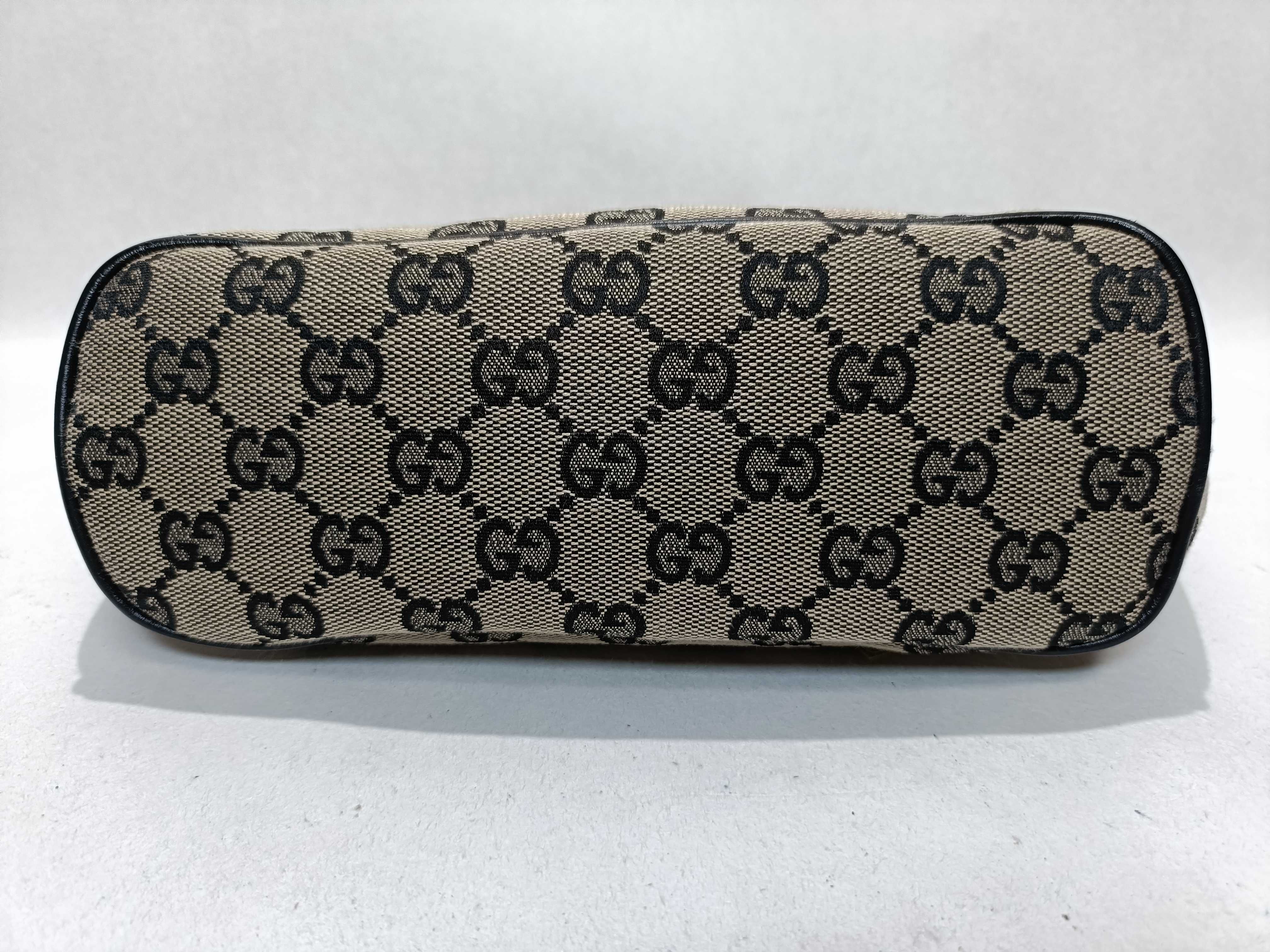 GG Canvas Accessory Pouch 039 1103 2123 Beige x Black Handbag — view 6