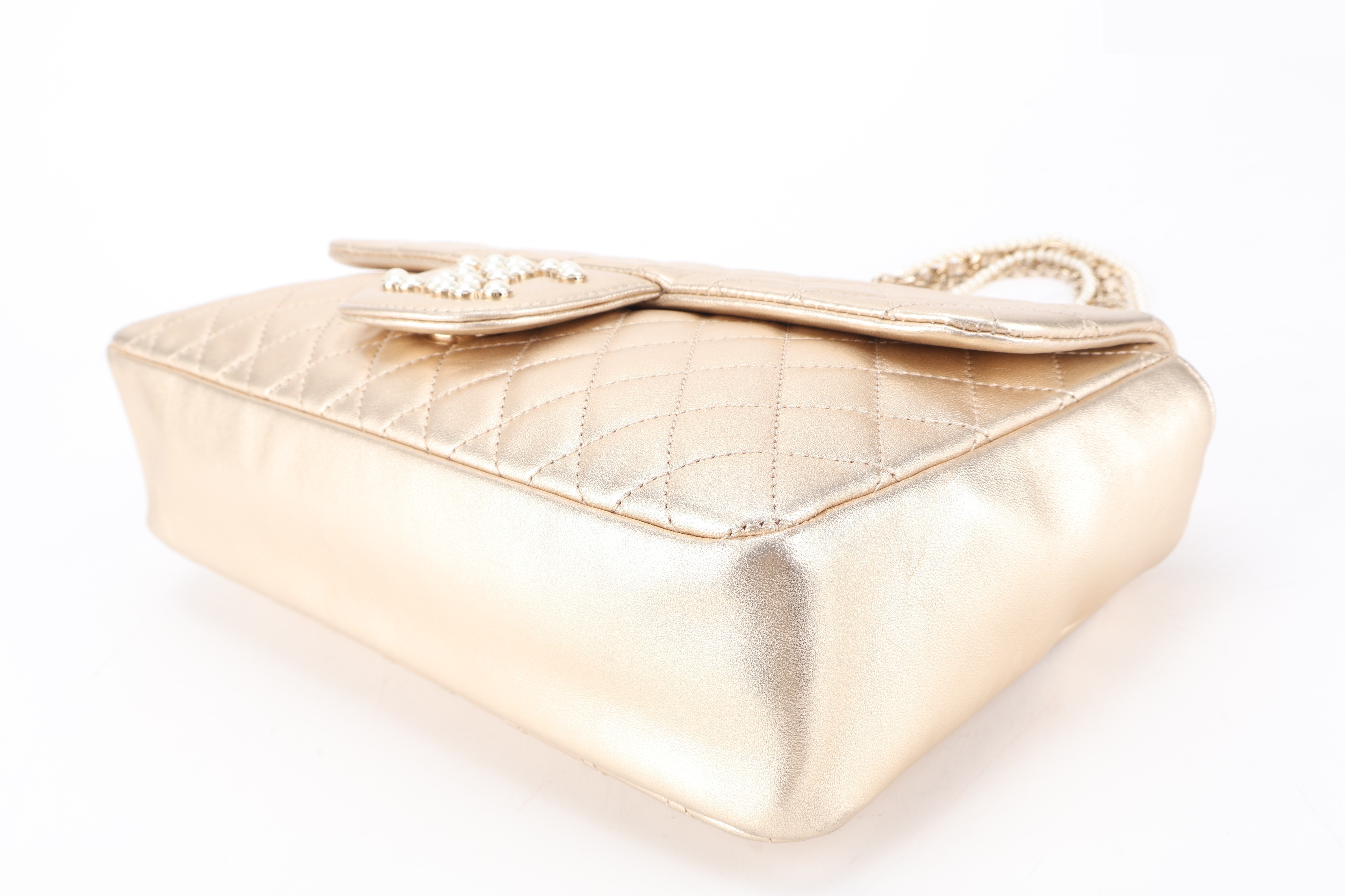 FLAP BAG METTALIC GOLD — view 3