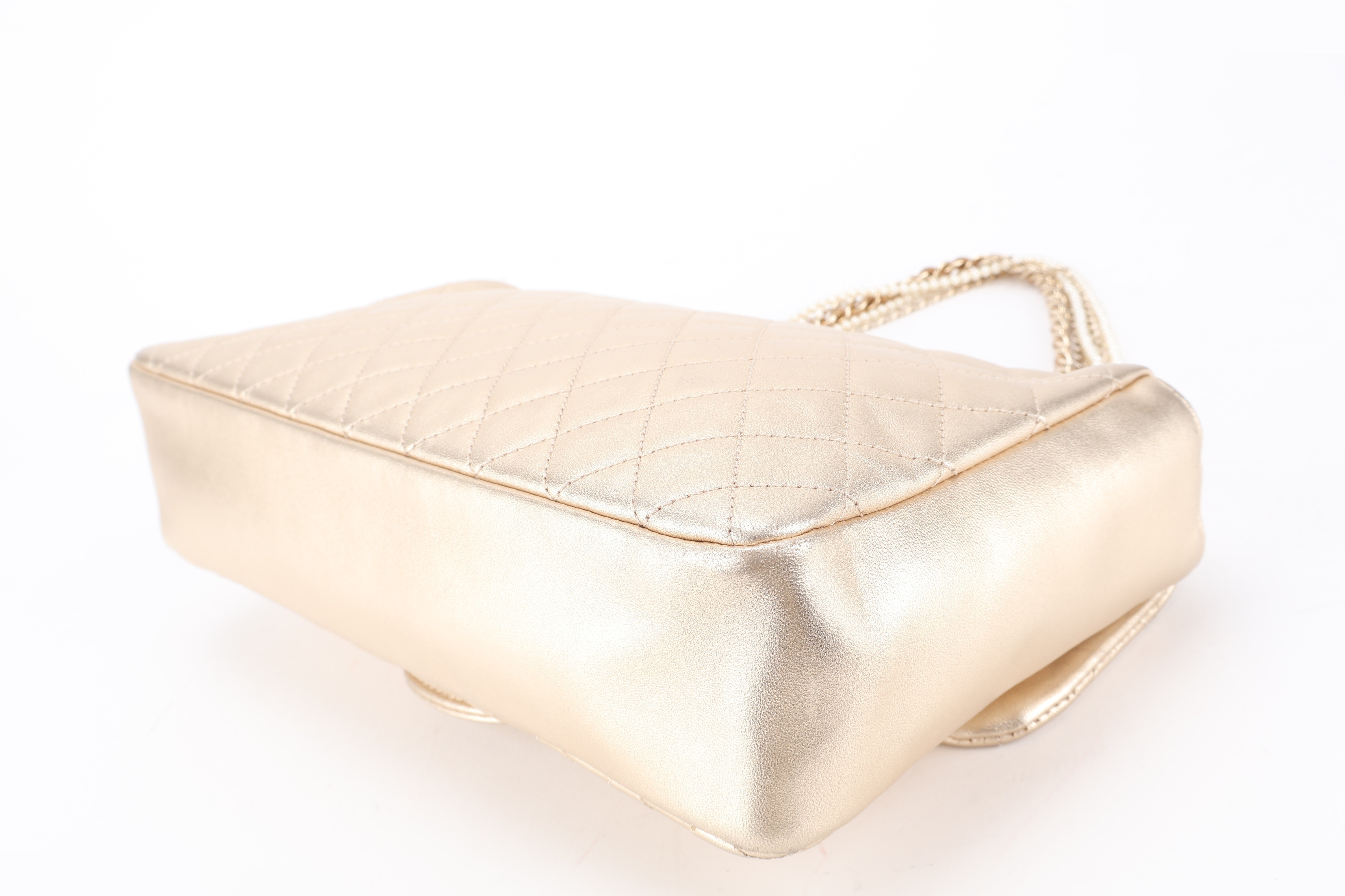FLAP BAG METTALIC GOLD — view 4