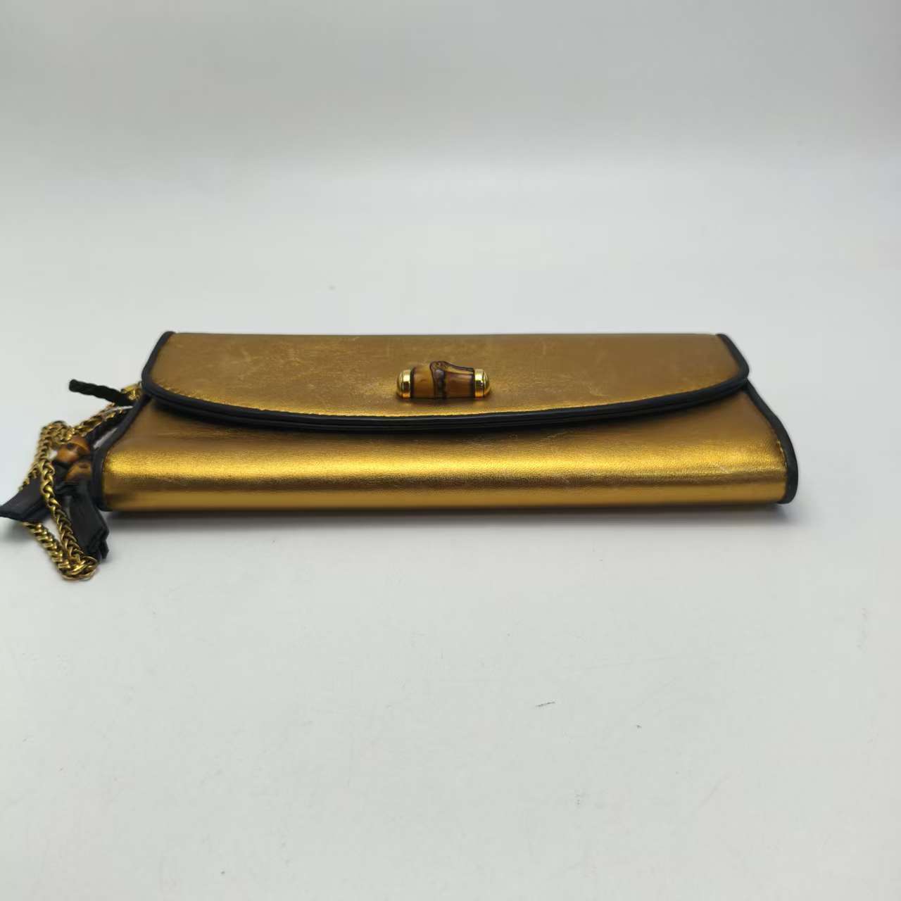 【*Shipped from: China*】GUCCI Bamboo Leather 269965 Clutch Bag Second Bag — view 5