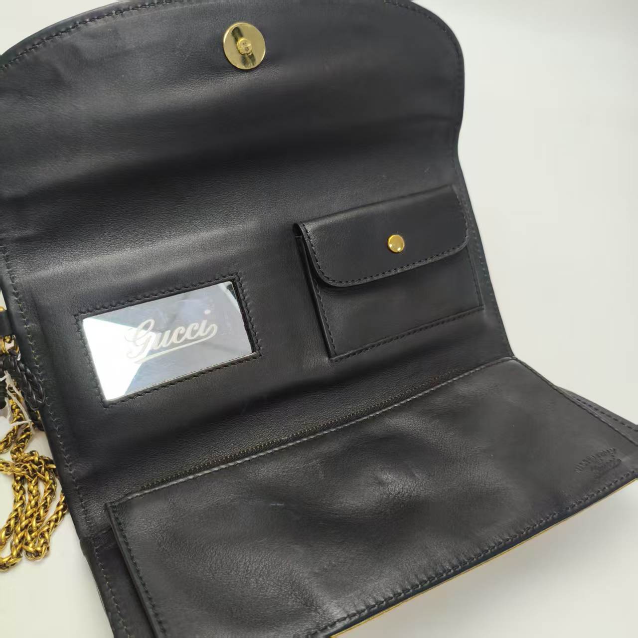 【*Shipped from: China*】GUCCI Bamboo Leather 269965 Clutch Bag Second Bag — view 7