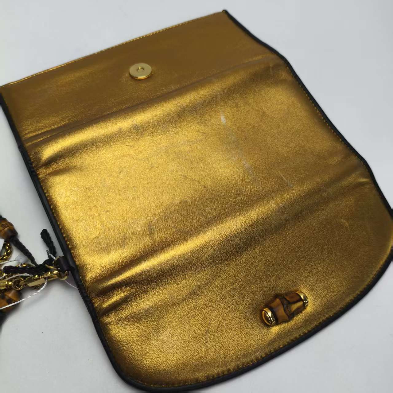 【*Shipped from: China*】GUCCI Bamboo Leather 269965 Clutch Bag Second Bag — view 8