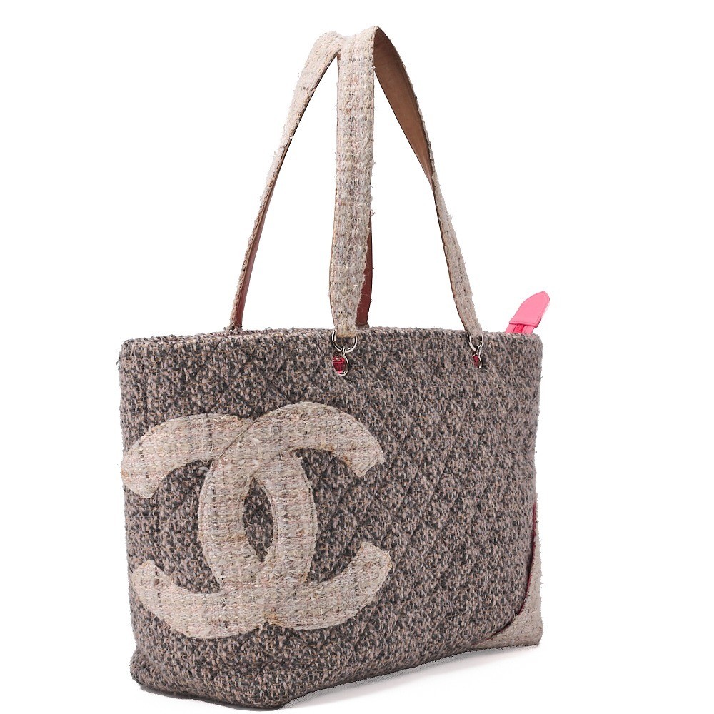 Tweed Cambon Line Tote Bag, Multicolor — view 3