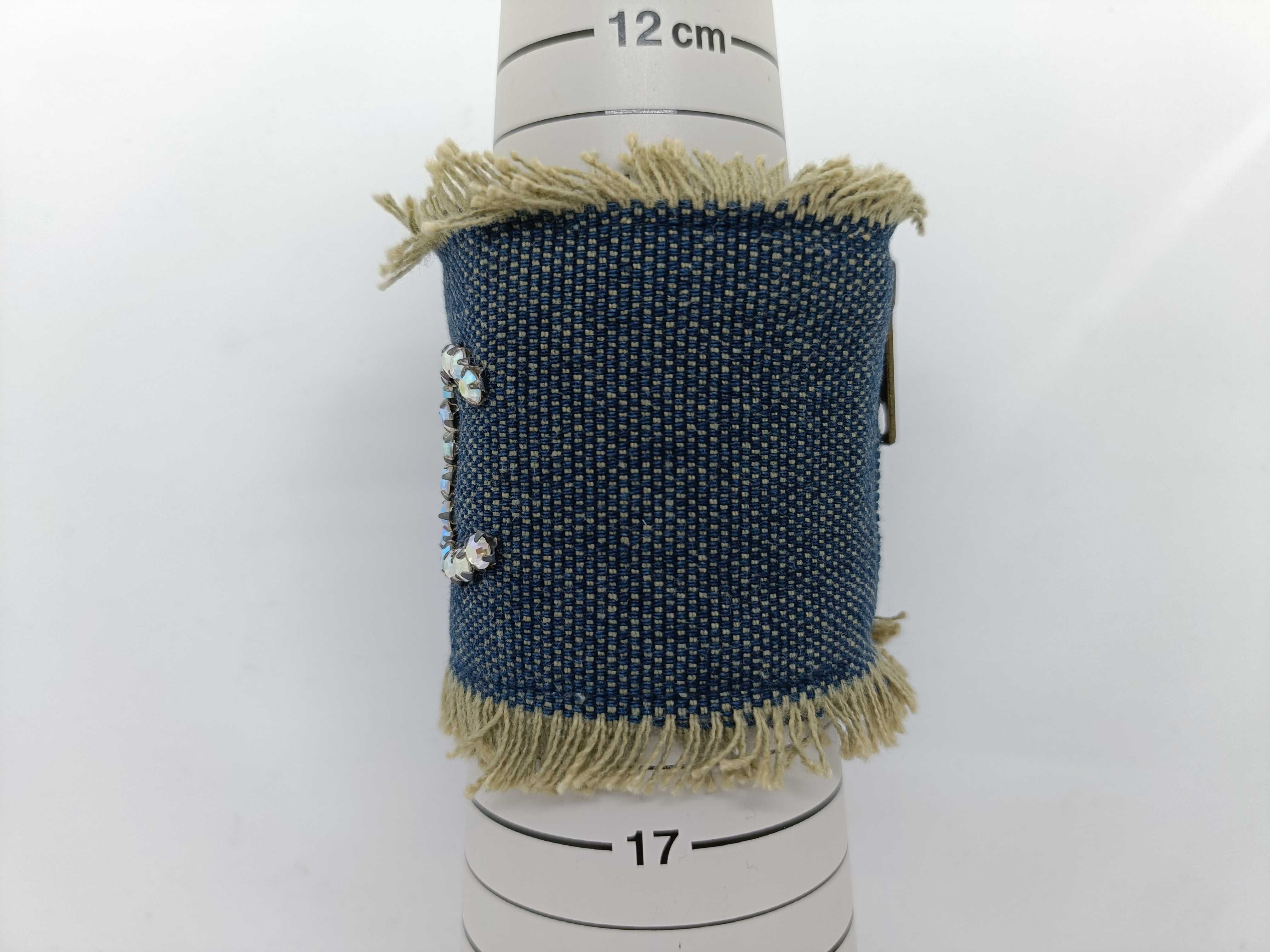 Denim Rhinestone Coco Mark Bracelet (Bracelet/Bangle) — view 3