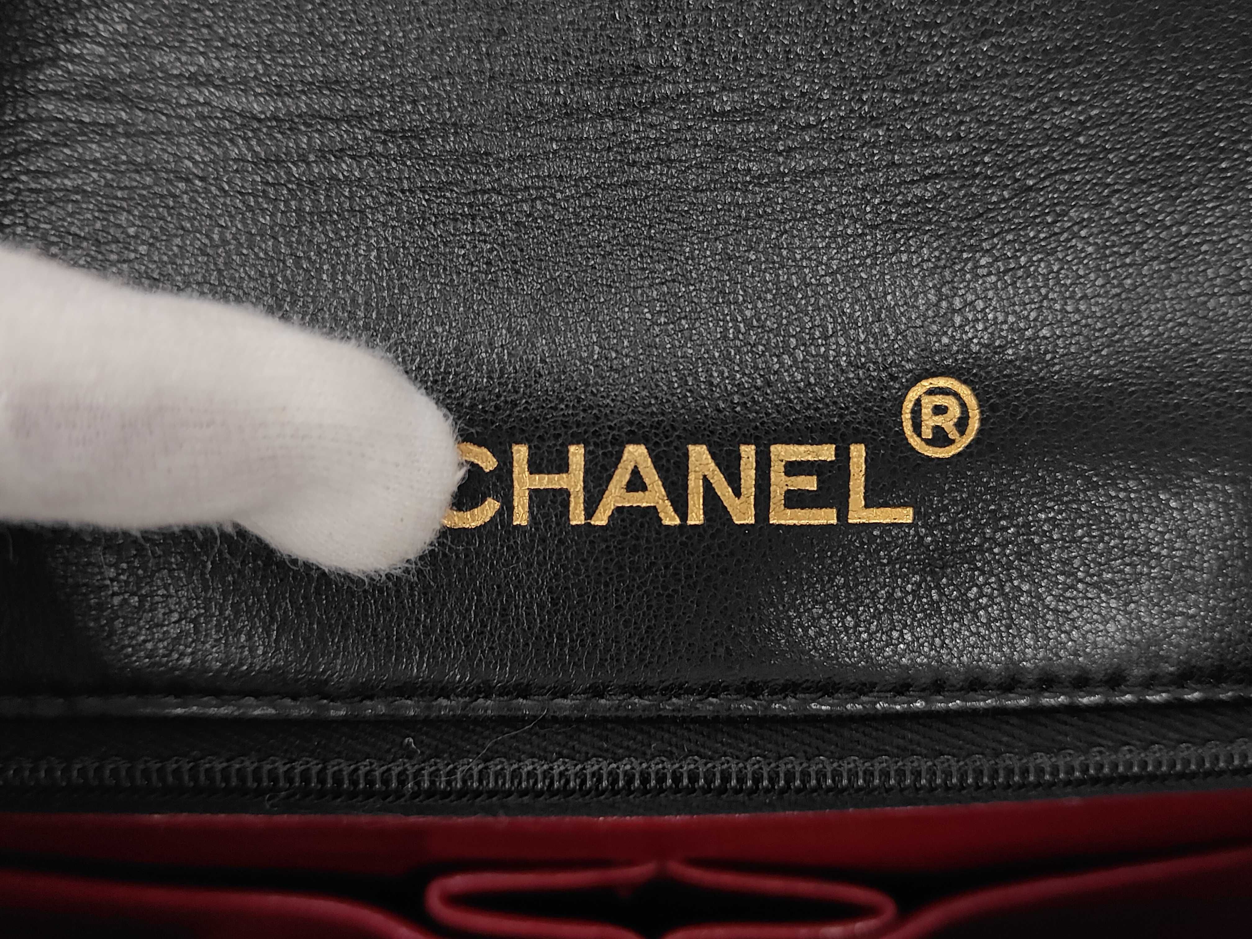 Matelassé Chain Lambskin Black Shoulder Bag with GP Hardware — view 9