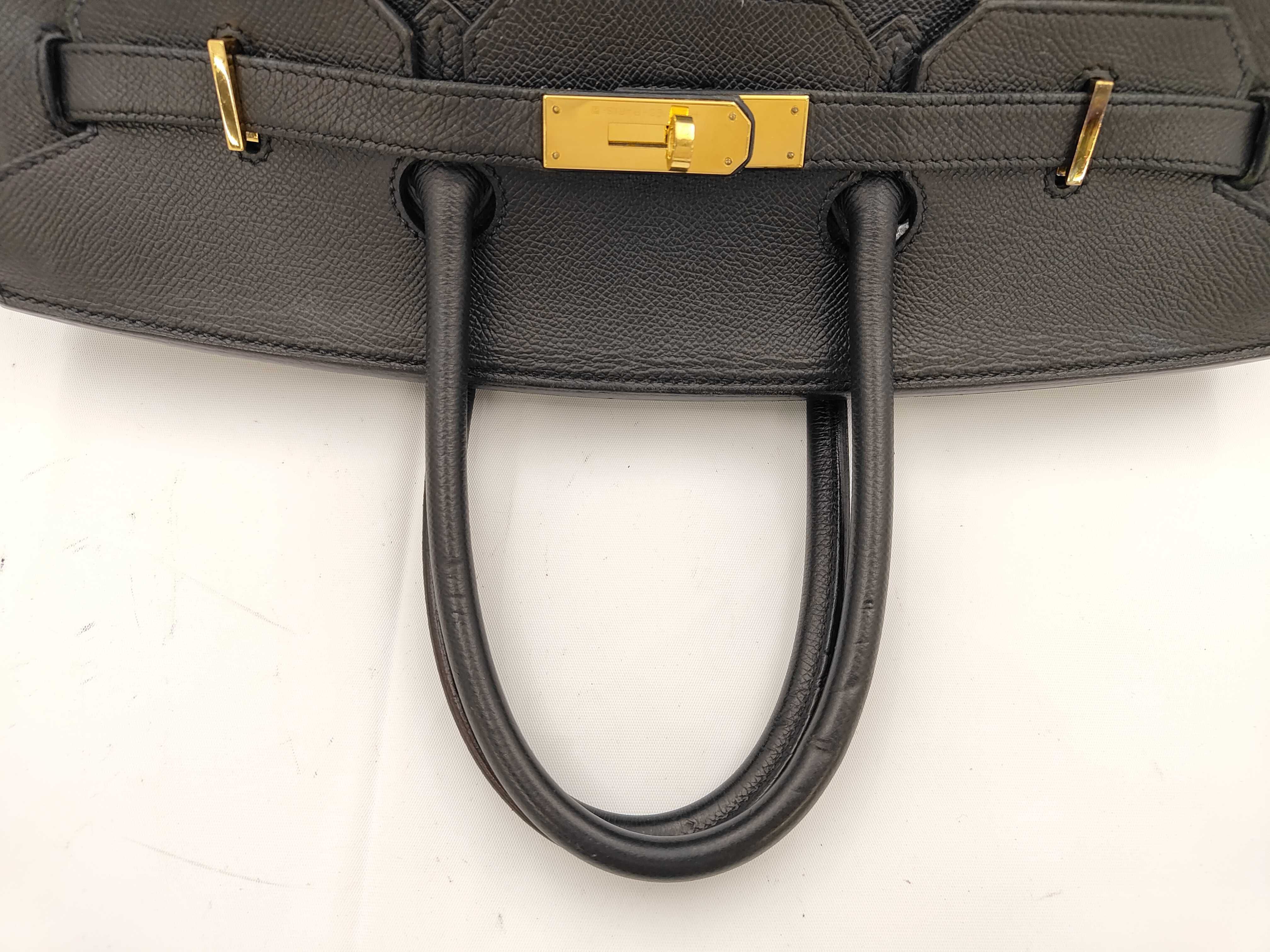 Birkin 35, Veau Epsom leather, black, gold hardware, C stamp, 2018 model year. Handbag. — view 3