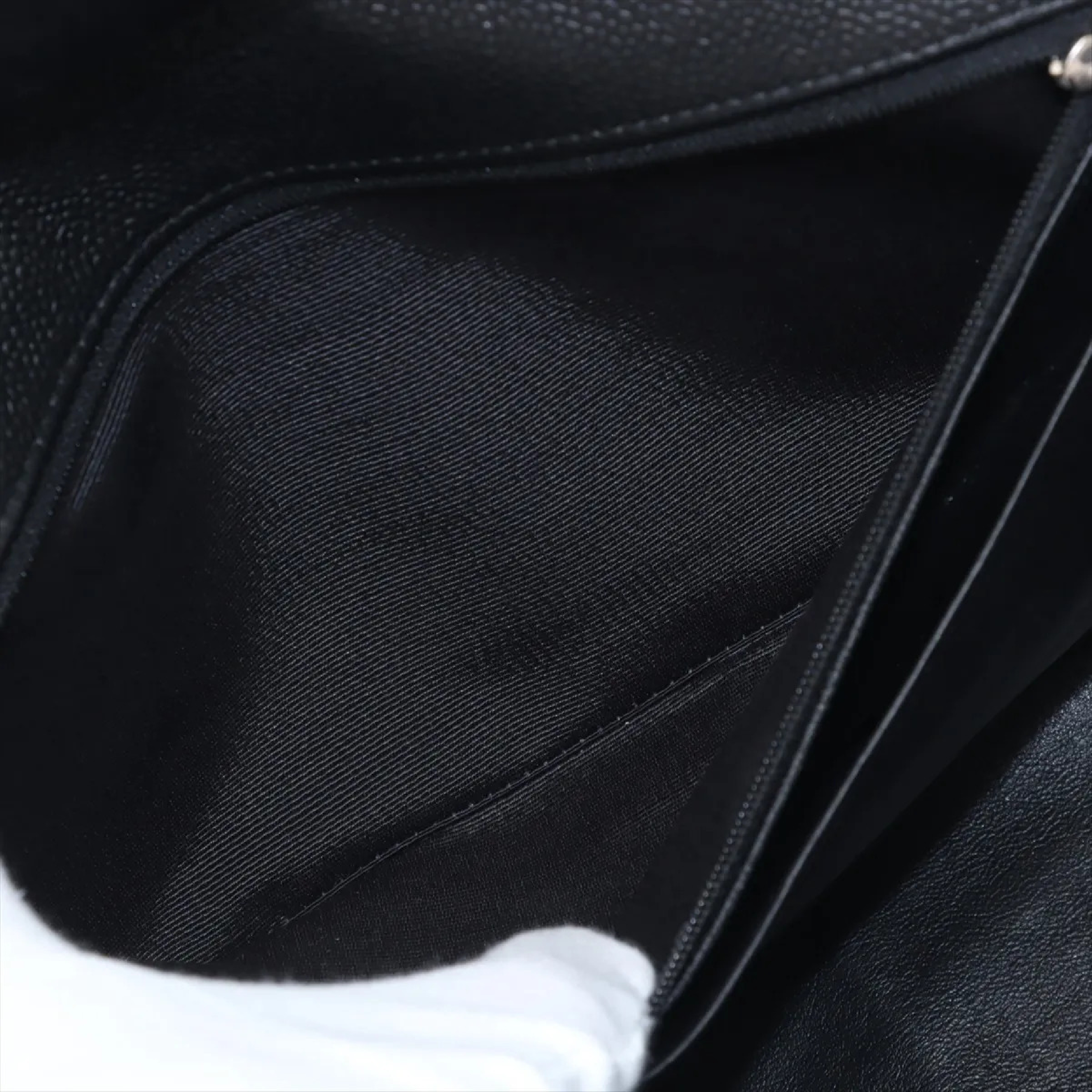 Large Matelassé 30 Caviar Skin Single Flap Double Chain Bag A28600 Shoulder Bag — view 8