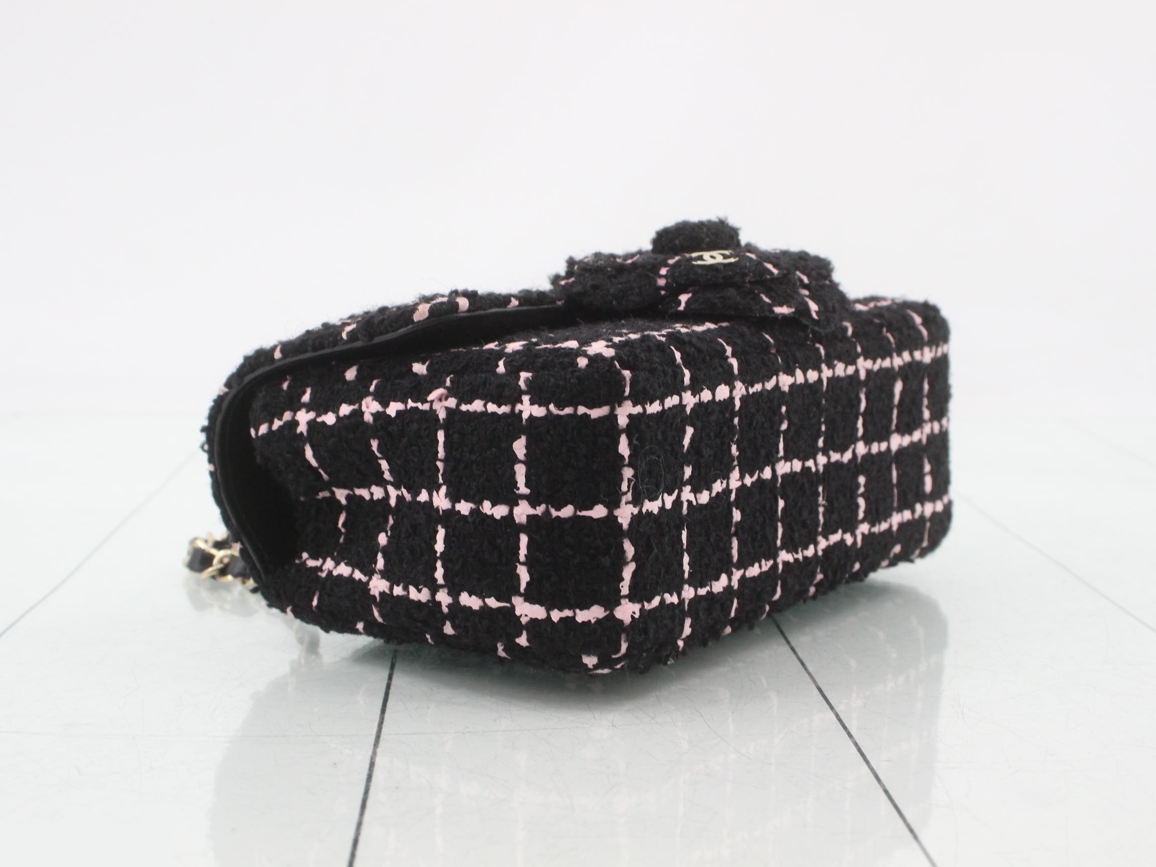 Tweed Mini Matelassé Square Shoulder Bag — view 5