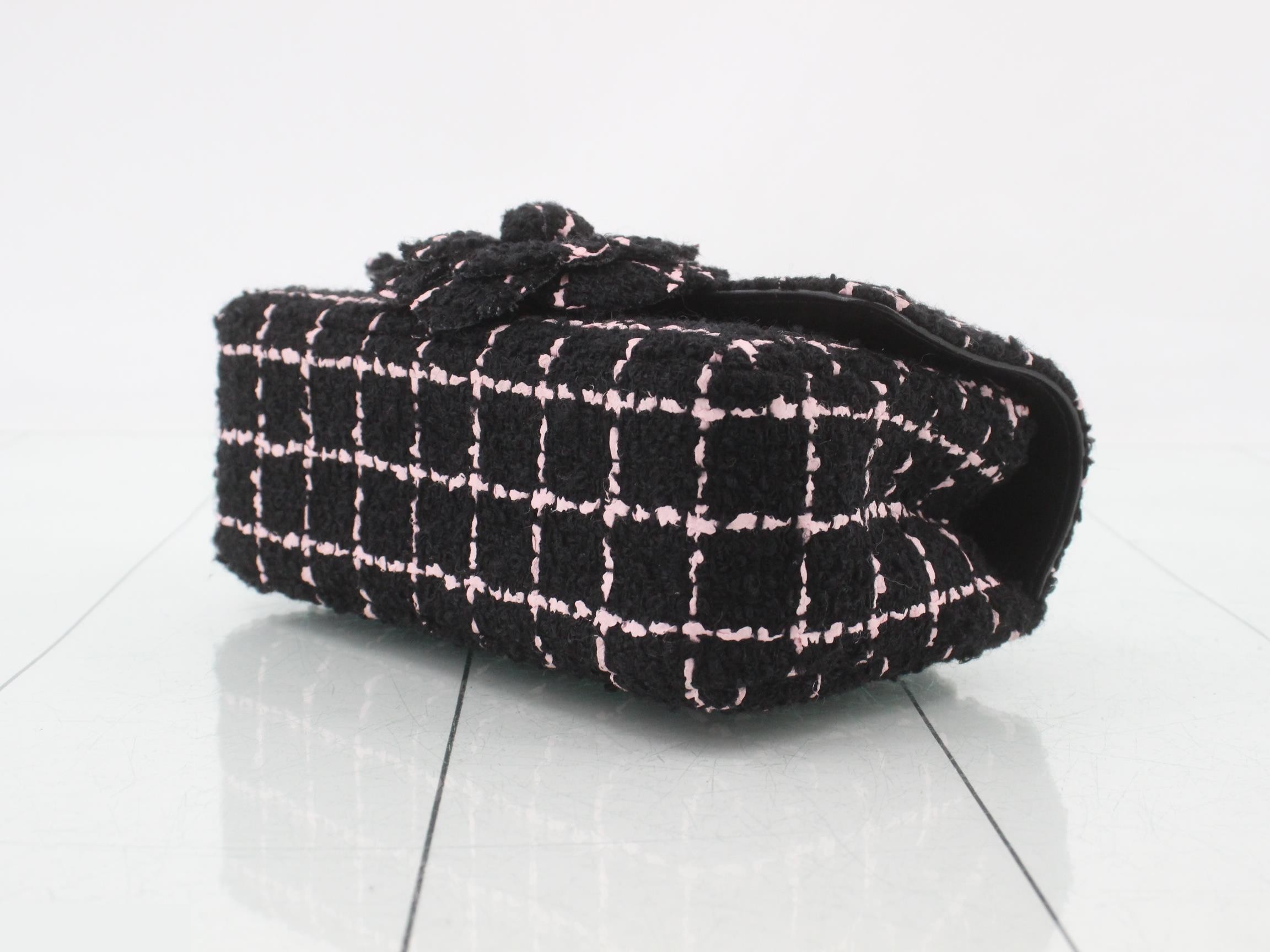 Tweed Mini Matelassé Square Shoulder Bag — view 6