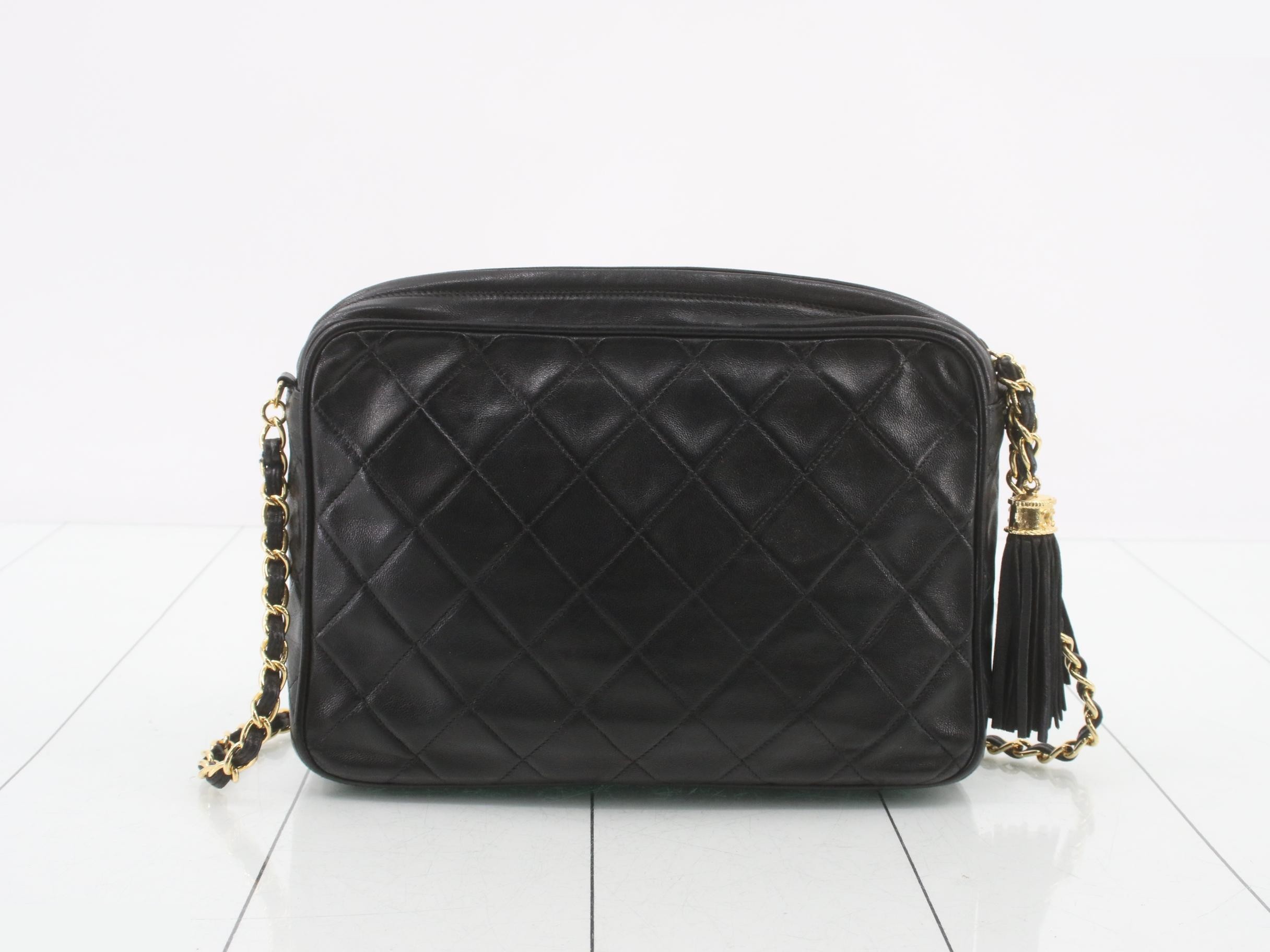 Lambskin fringe chain shoulder bag (Seal) — view 2