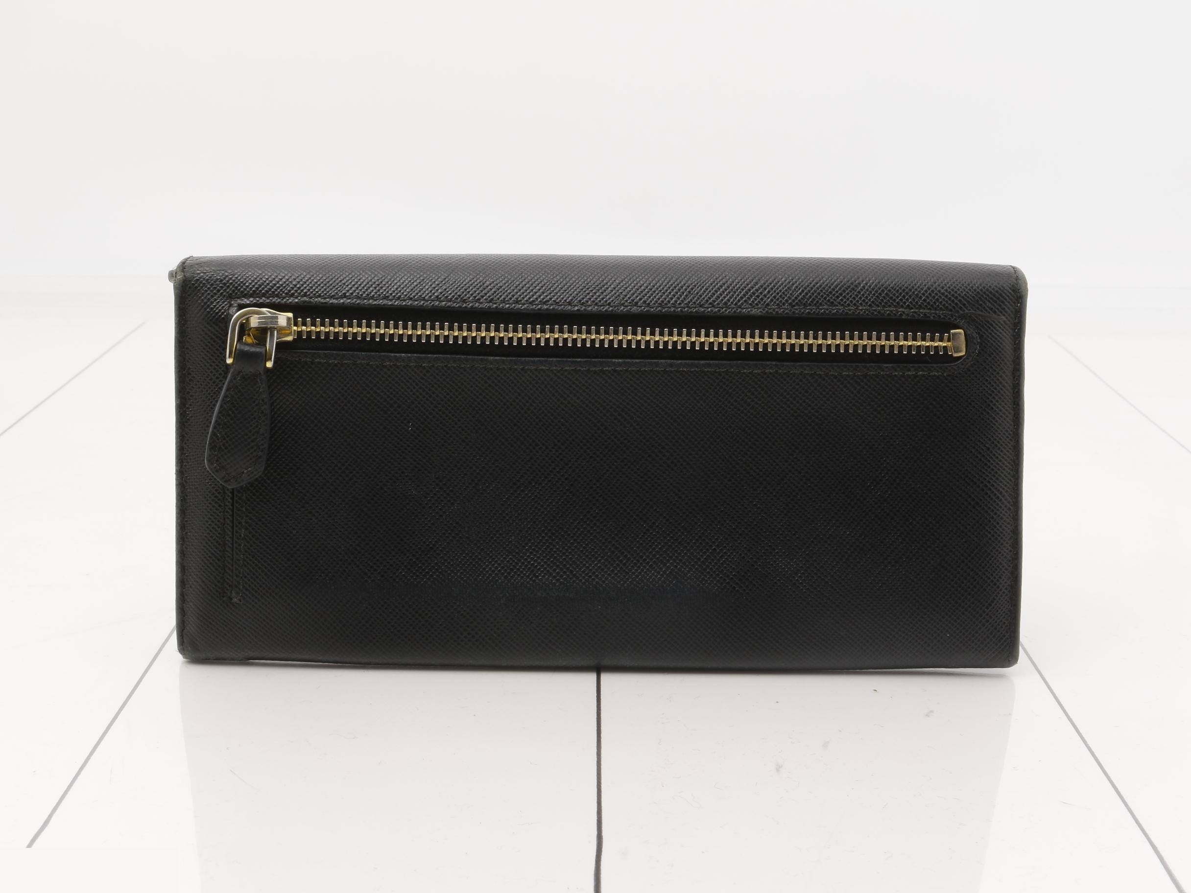 Saffiano long wallet — view 2