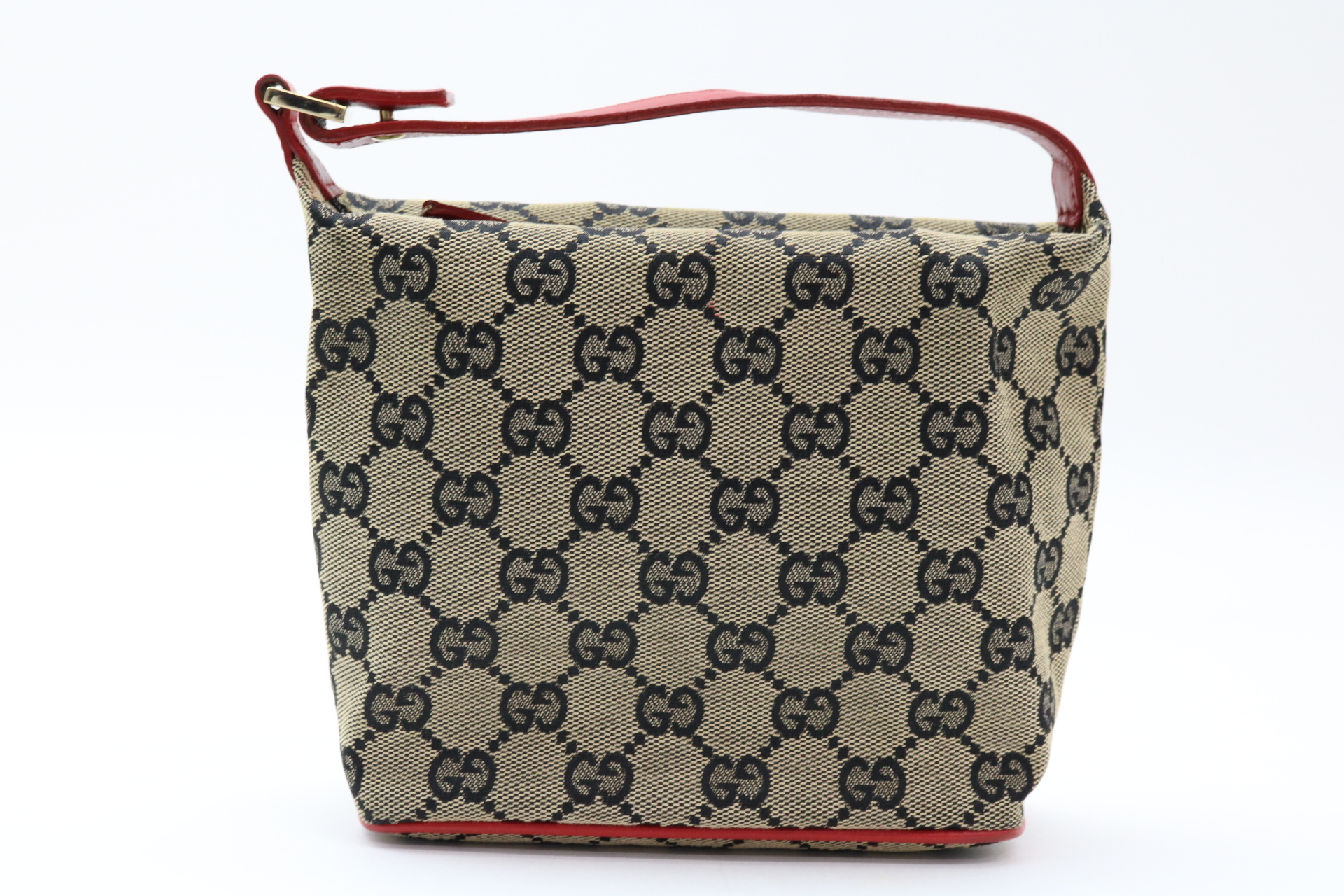 GG Canvas Leather Pouch
