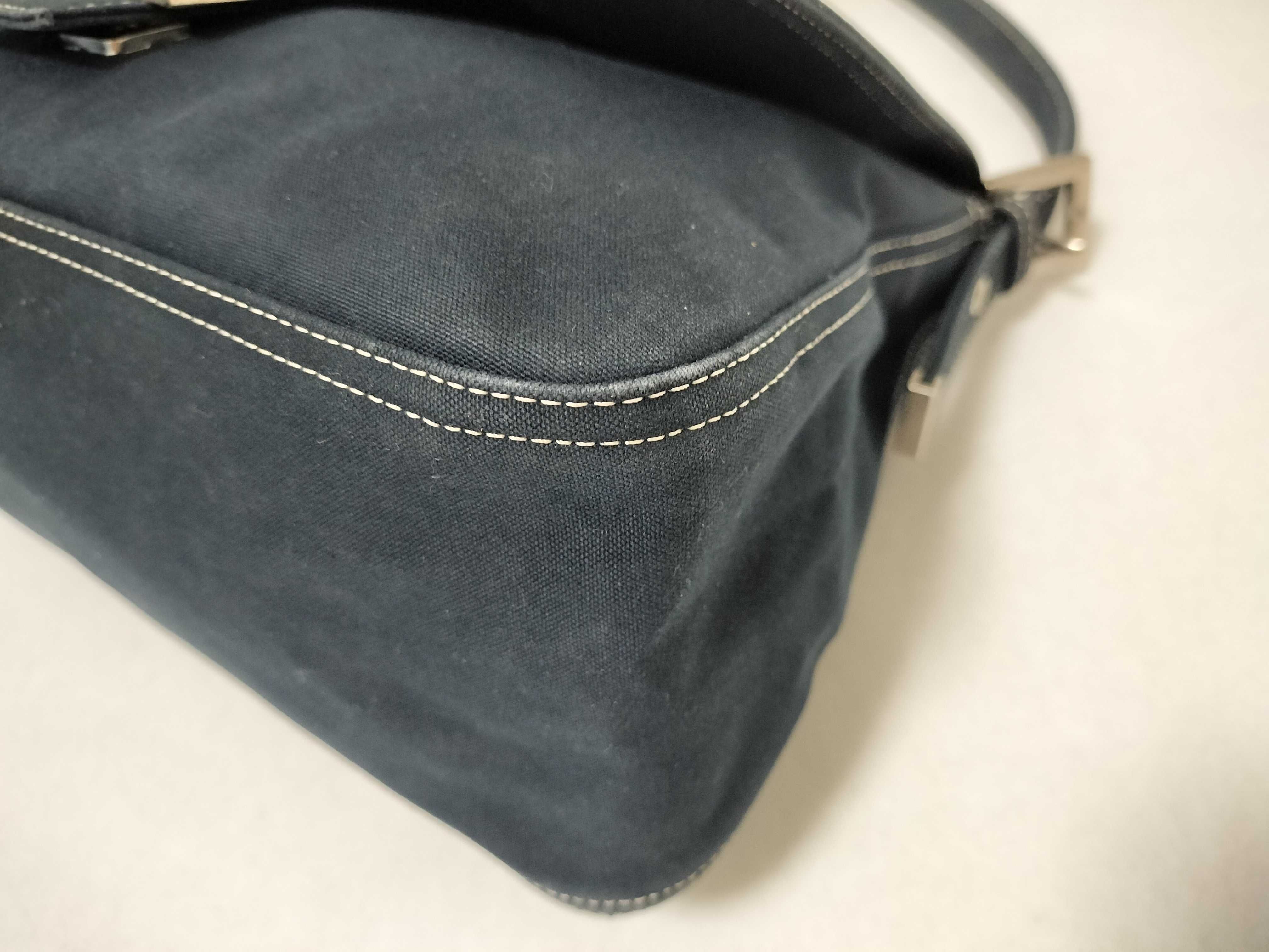 Mamma Bucket Cotton Navy Shoulder Bag — view 6