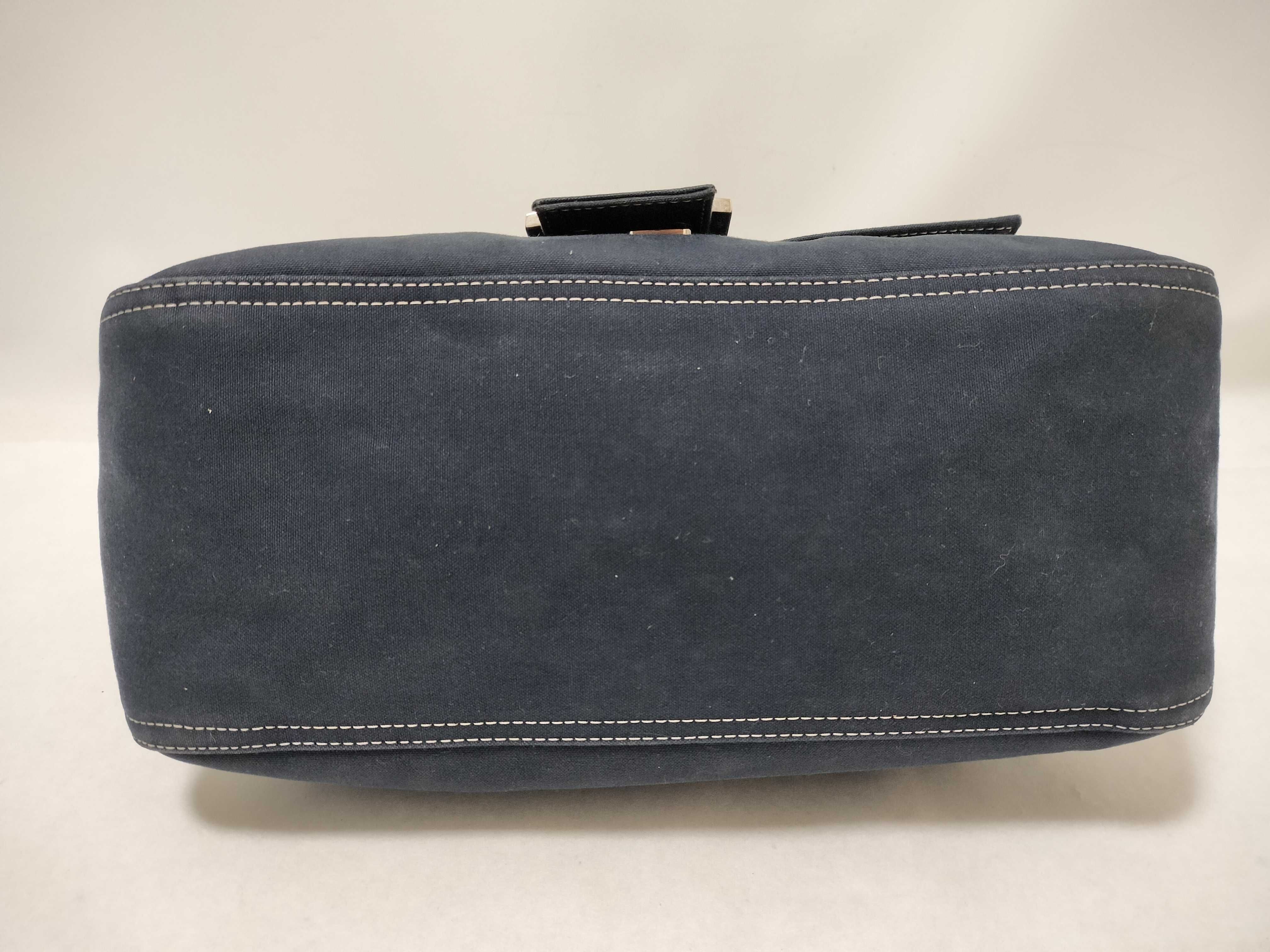 Mamma Bucket Cotton Navy Shoulder Bag — view 7