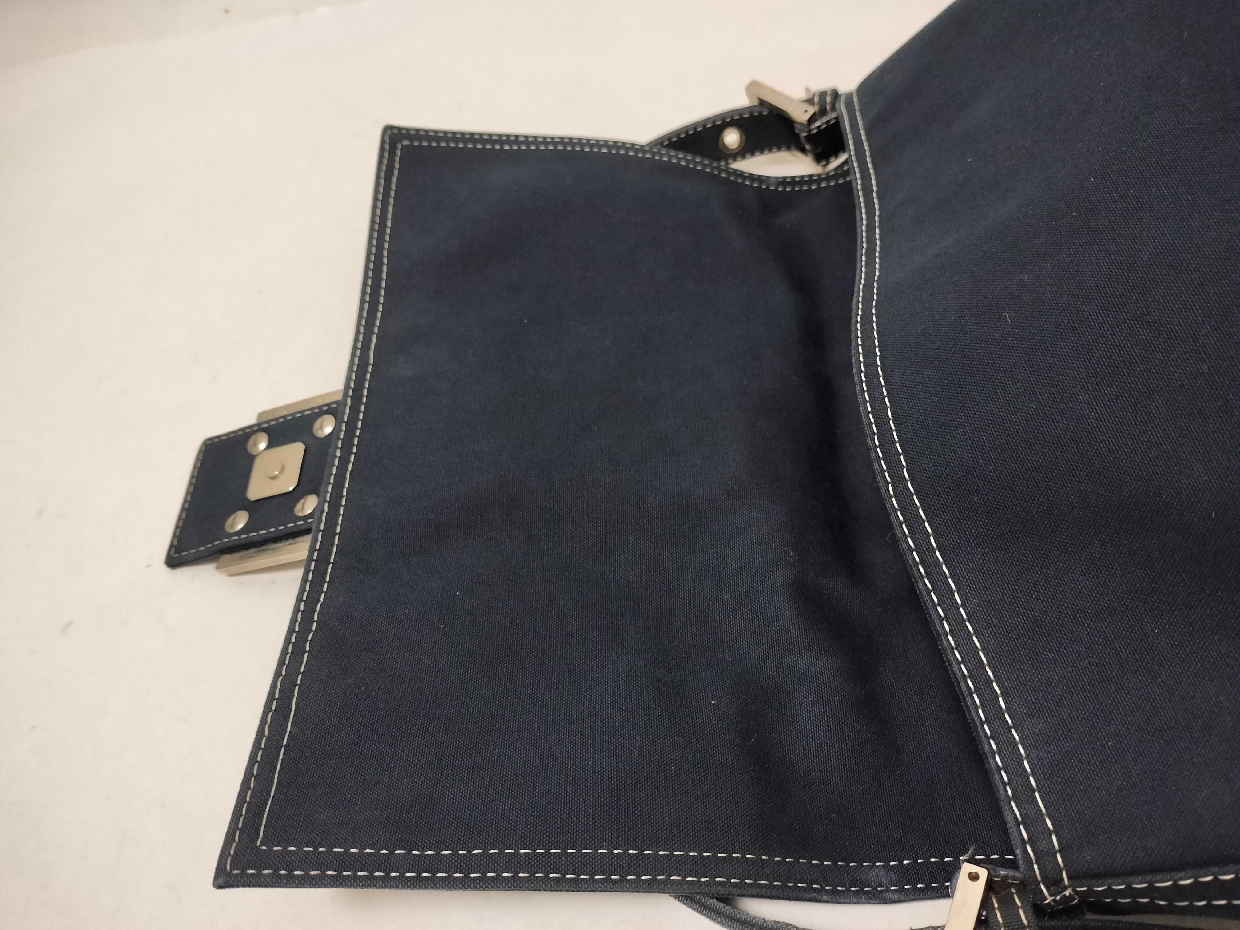 Mamma Bucket Cotton Navy Shoulder Bag — view 8