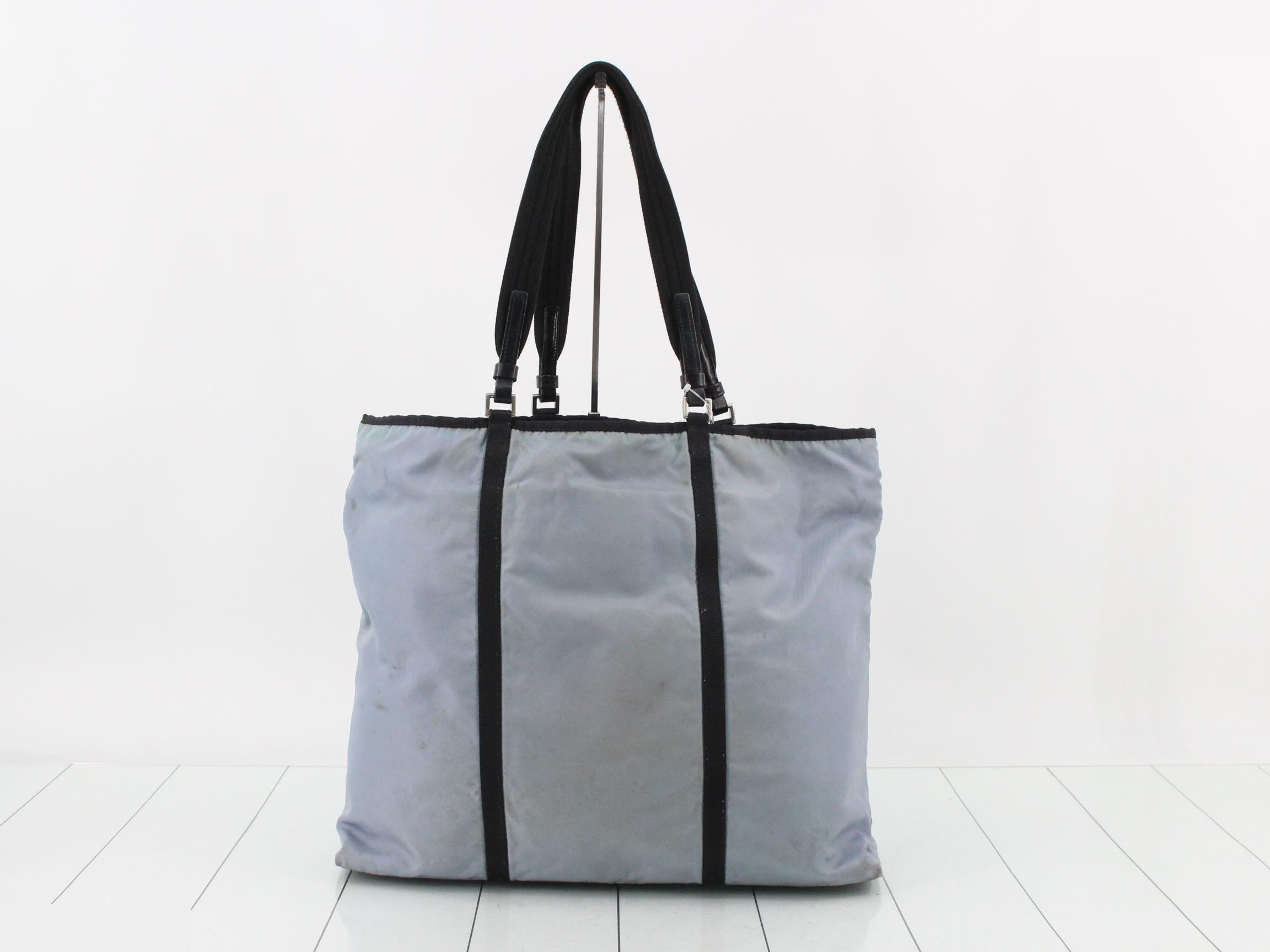 Tessuto Nylon x Leather Tote Bag with Pouch (Shoulder Bag) — view 2