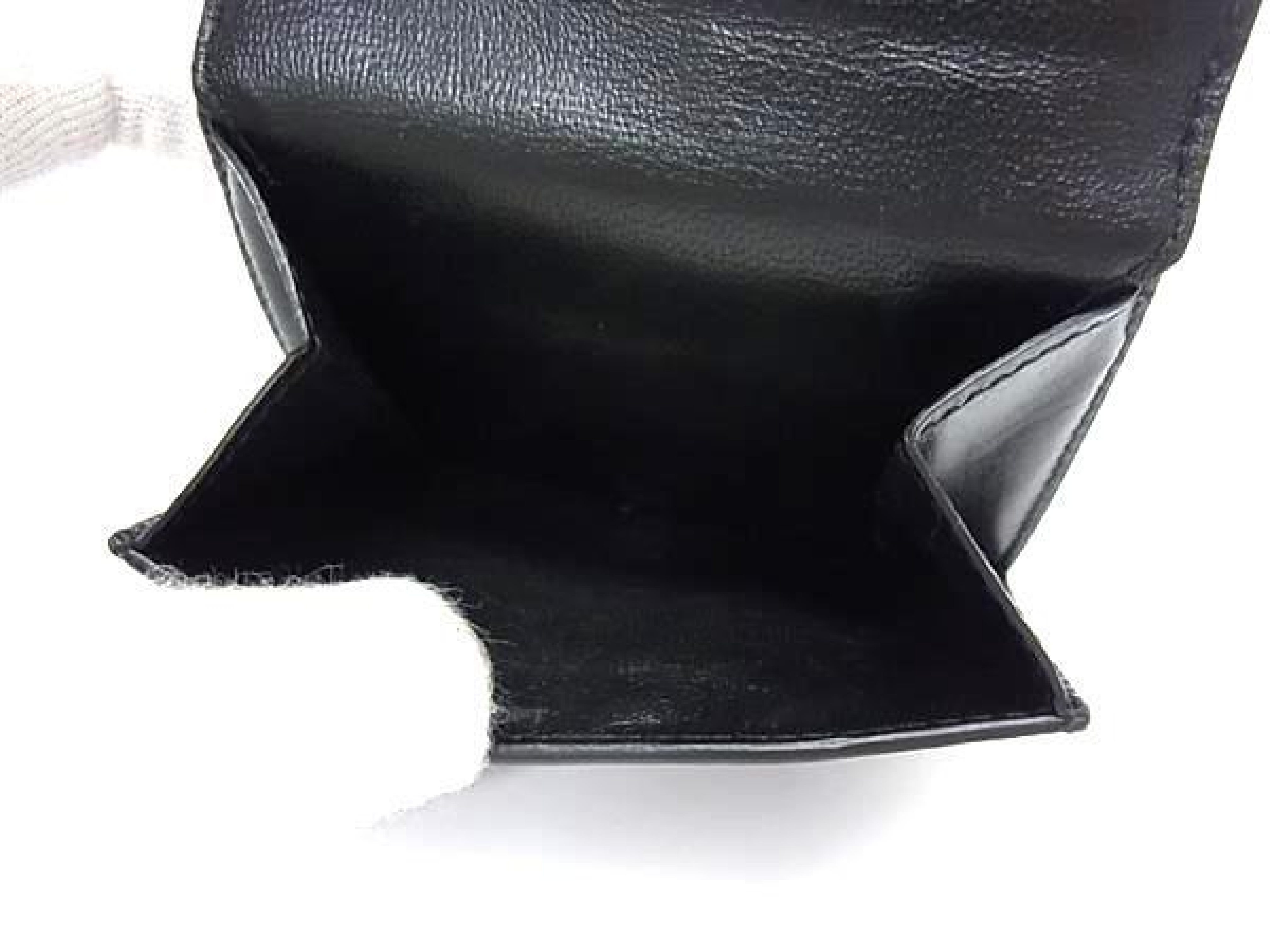Cash Leather Tri-fold Wallet, Billfold, Coin Purse, Card Slots, Black (HB3321) — view 6