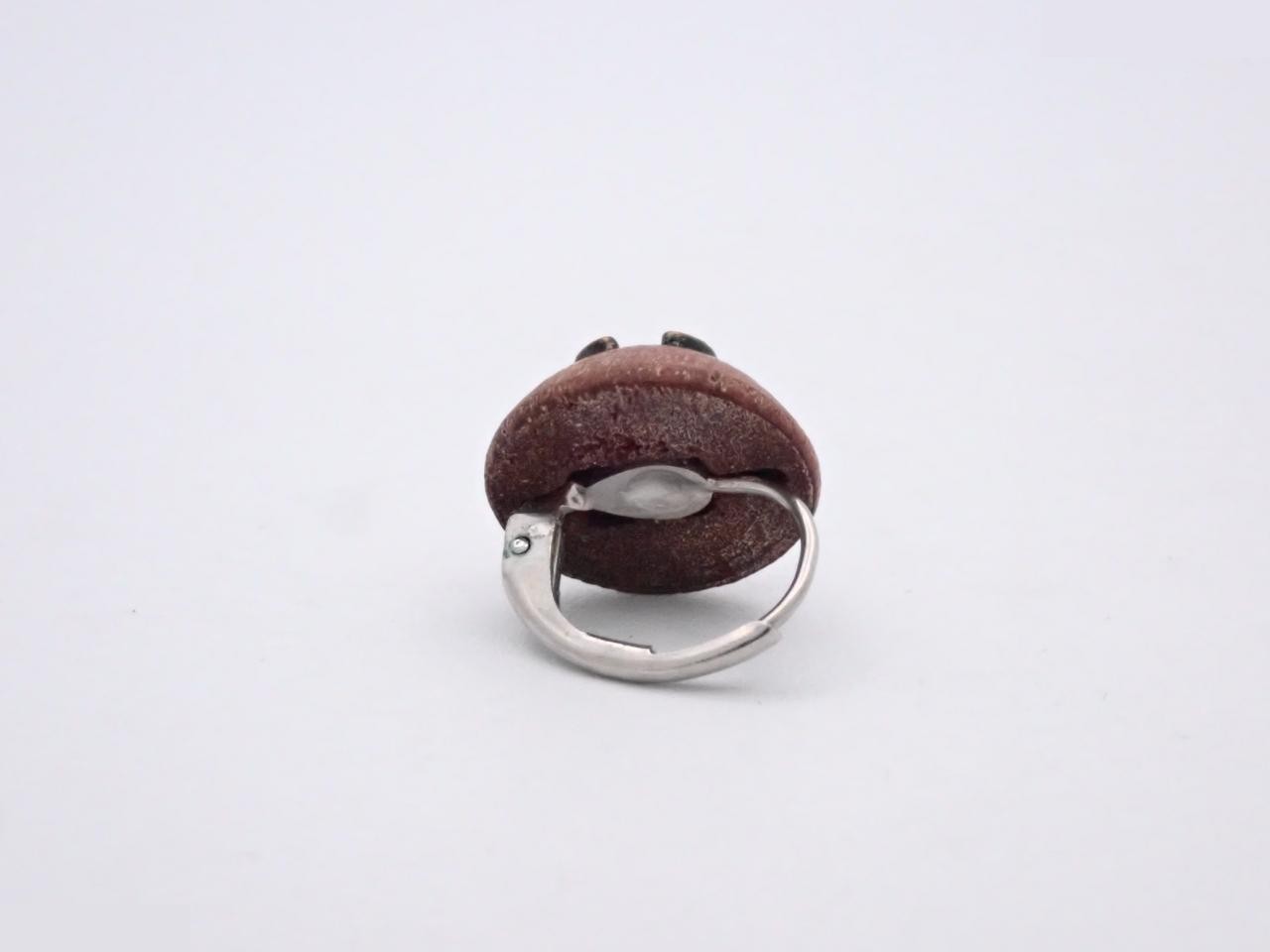 Coco Mark Wood Earrings — view 2